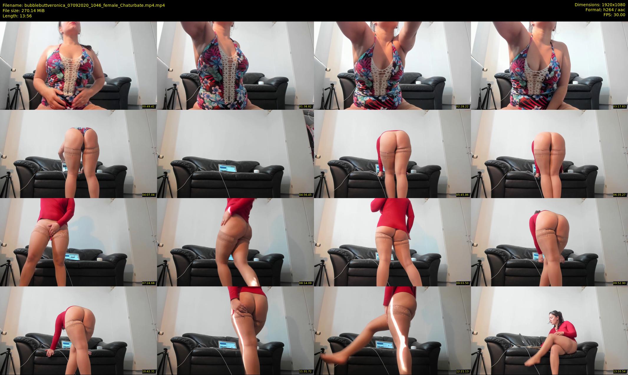 bubblebuttveronica — 14 minute Chaturbate female cam show recording, 1080p, Sep 7, 2020