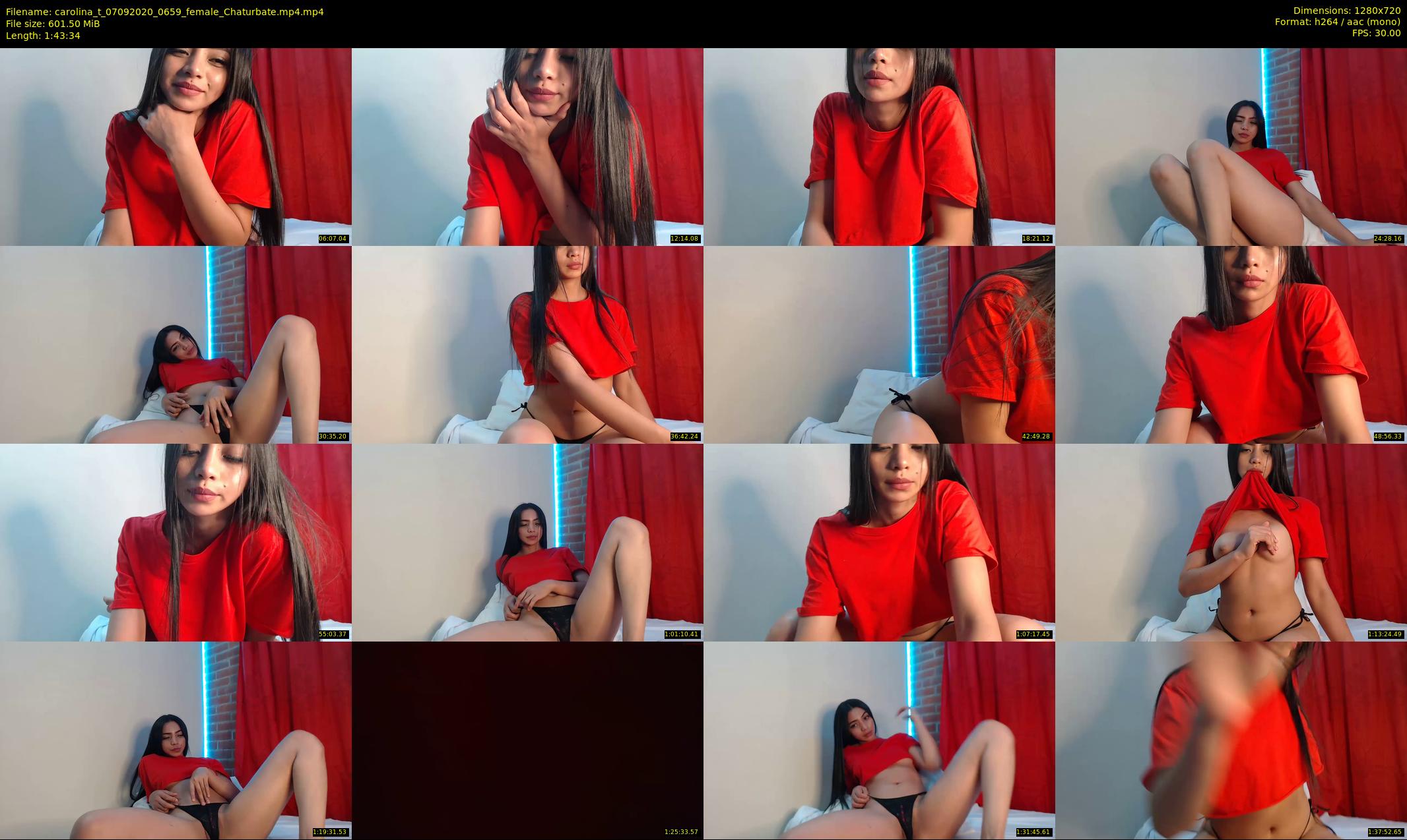 carolina_t — 104 minute Chaturbate female cam show recording, 720p, Sep 7, 2020
