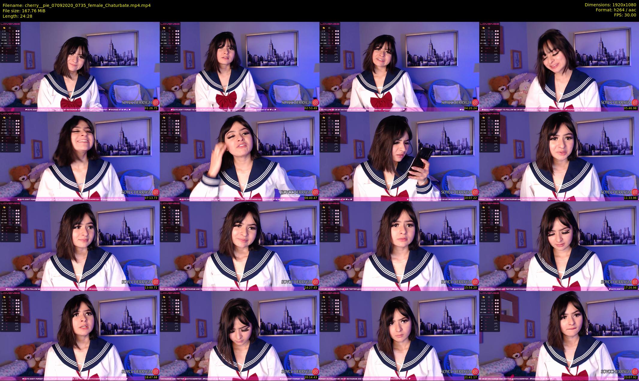 cherry__pie — 25 minute Chaturbate female cam show recording, 1080p, Sep 7, 2020