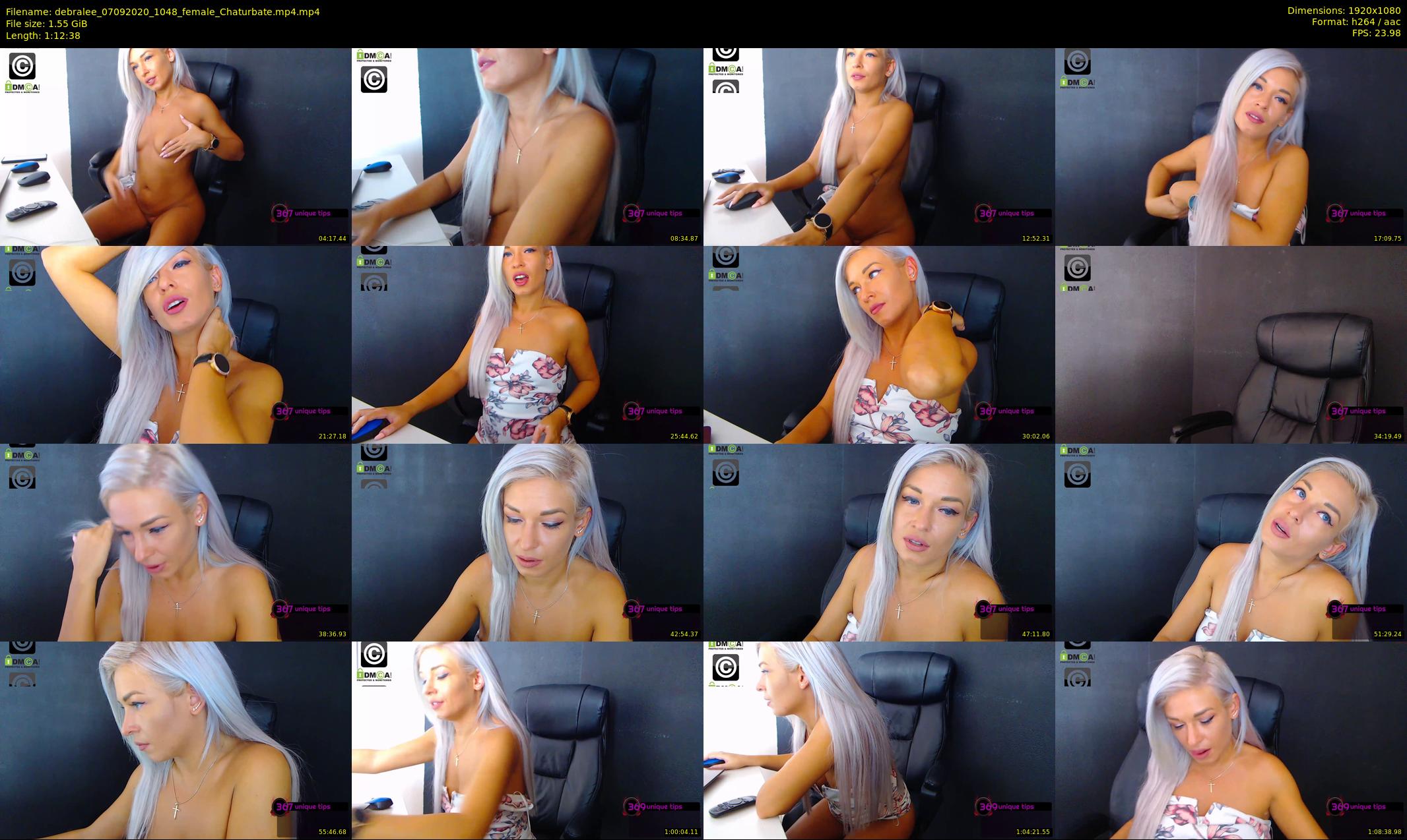 debralee — 73 minute Chaturbate female cam show recording, 1080p, Sep 7, 2020