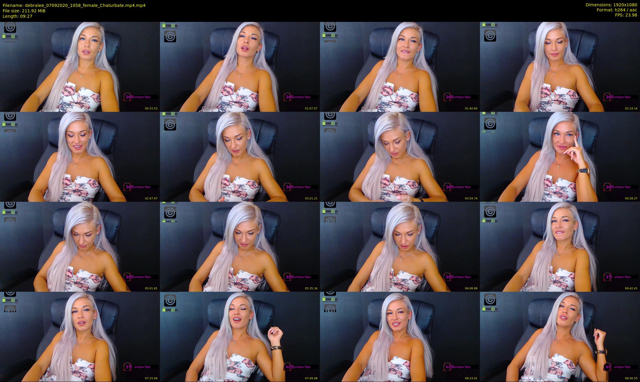 debralee — 10 minute Chaturbate female cam show recording, 1080p, Sep 7, 2020
