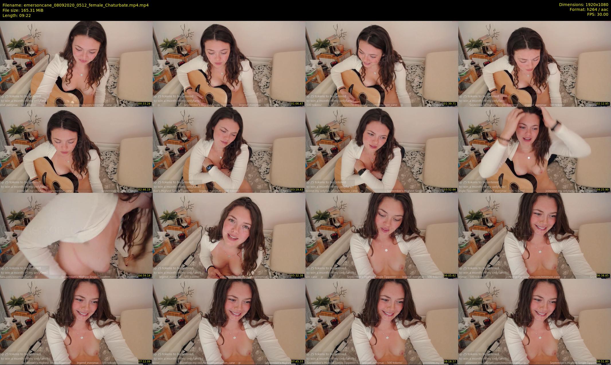 emersoncane — 10 minute Chaturbate female cam show recording, 1080p, Sep 8, 2020