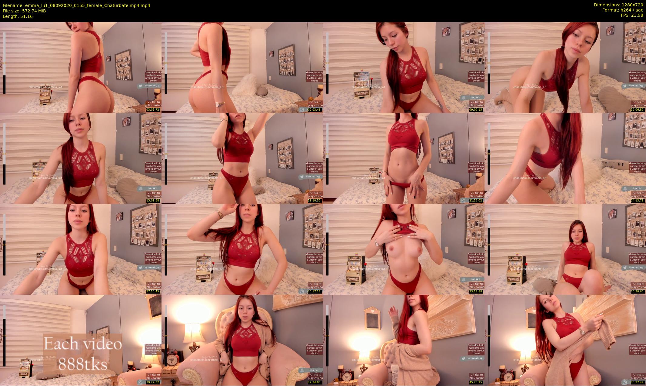 emma_lu1 — 52 minute Chaturbate female cam show recording, 720p, Sep 8, 2020