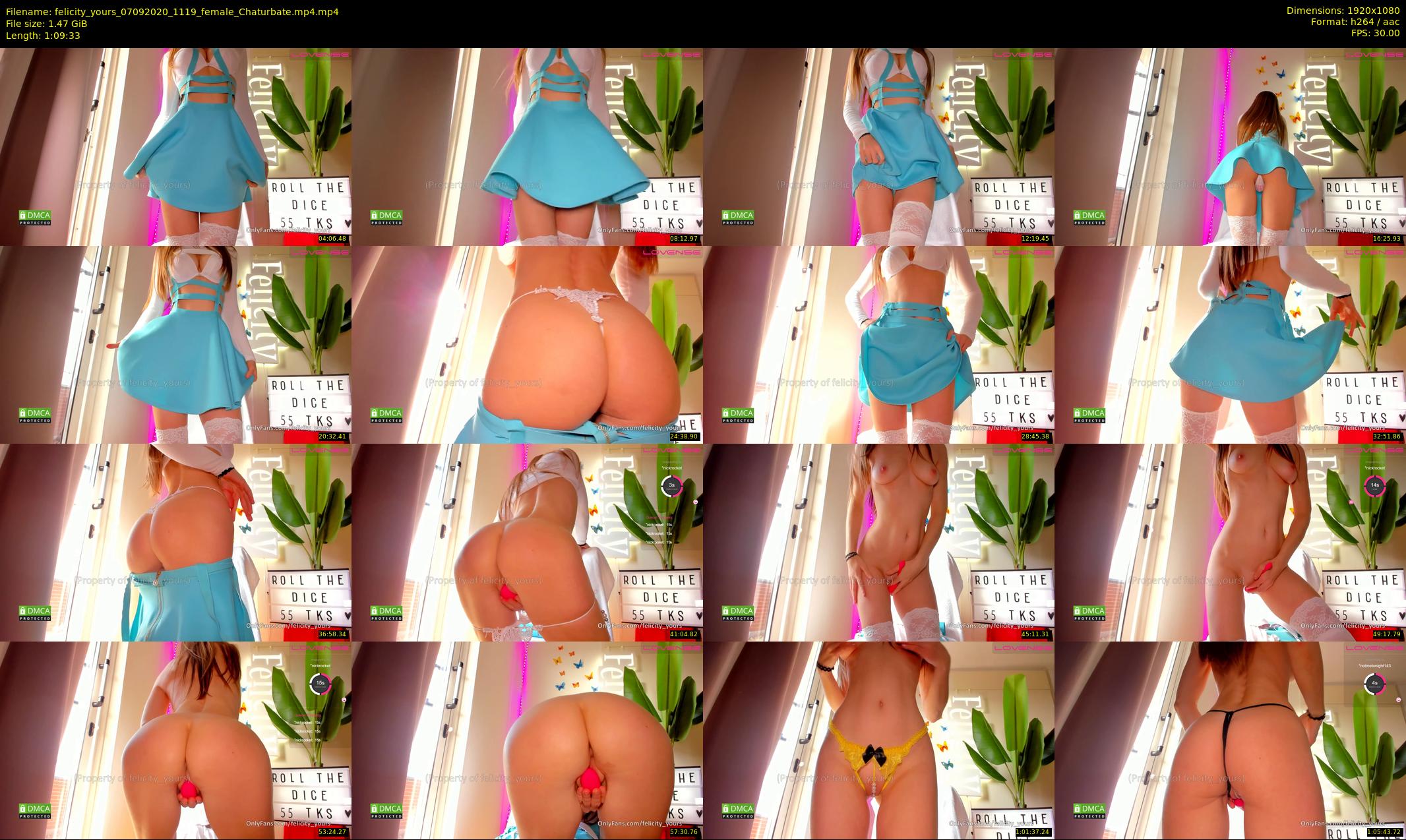 felicity_yours — 70 minute Chaturbate female cam show recording, 1080p, Sep 7, 2020