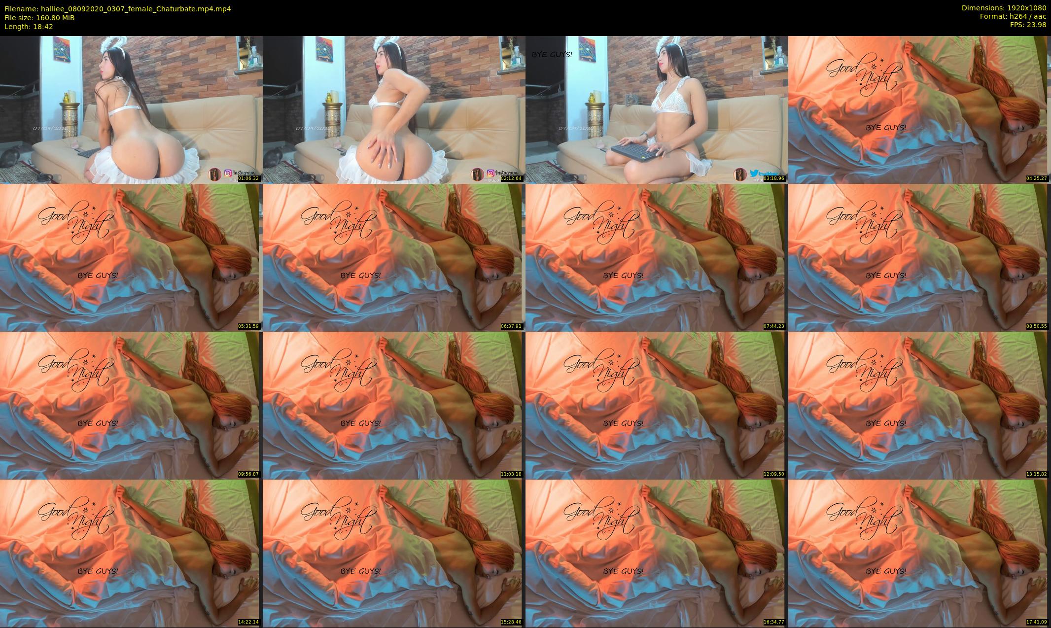 halliee — 19 minute Chaturbate couple cam show recording, 1080p, Sep 8, 2020