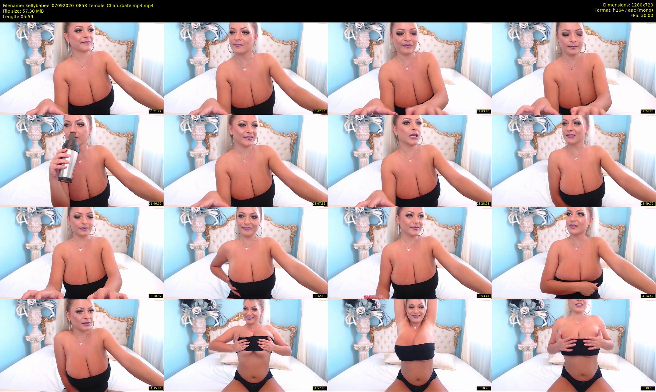 kellybabee — 6 minute Chaturbate female cam show recording, 720p, Sep 7, 2020
