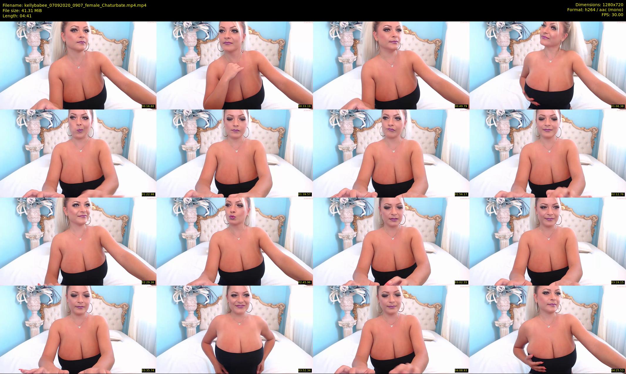 kellybabee — 5 minute Chaturbate female cam show recording, 720p, Sep 7, 2020
