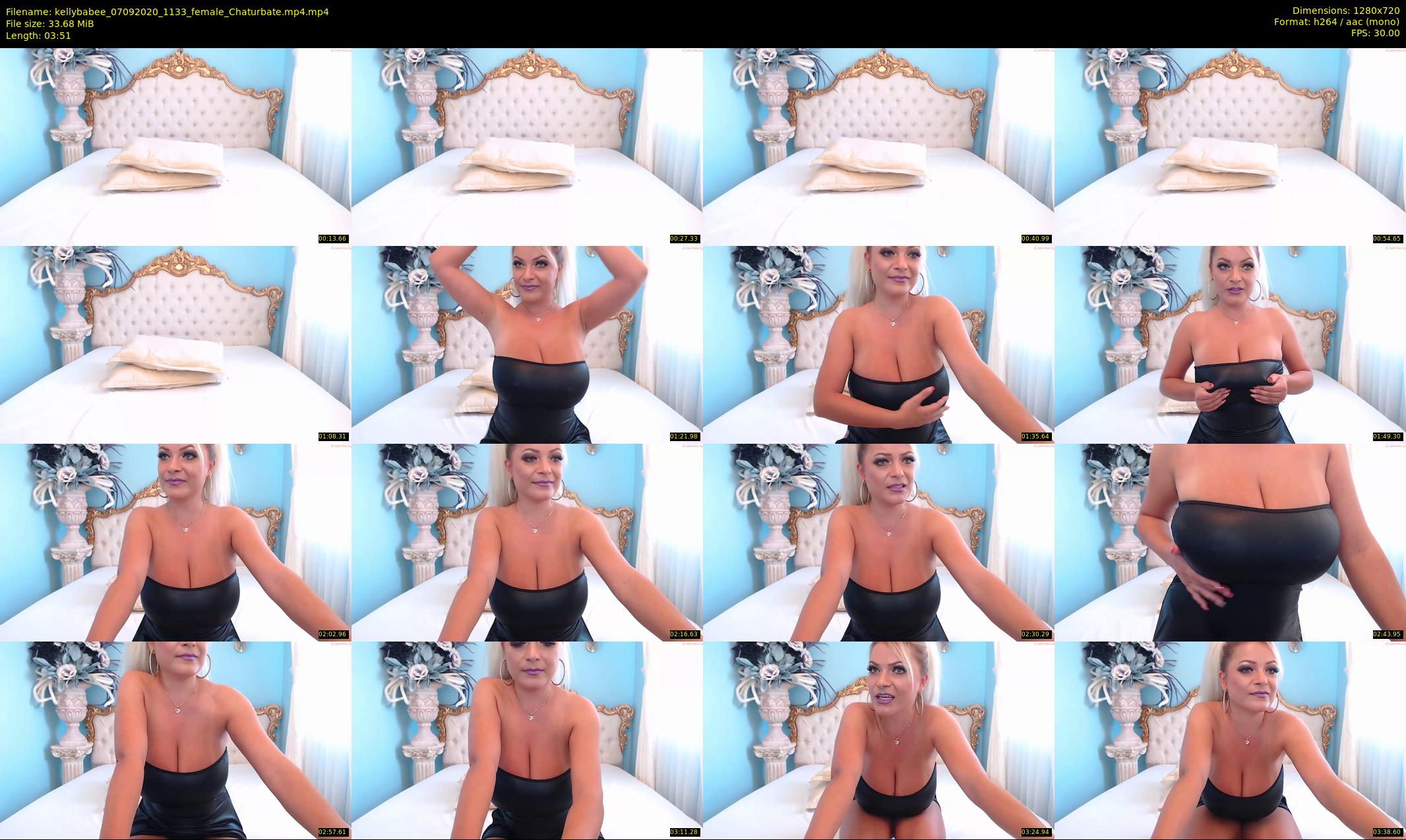 kellybabee — 4 minute Chaturbate female cam show recording, 720p, Sep 7, 2020