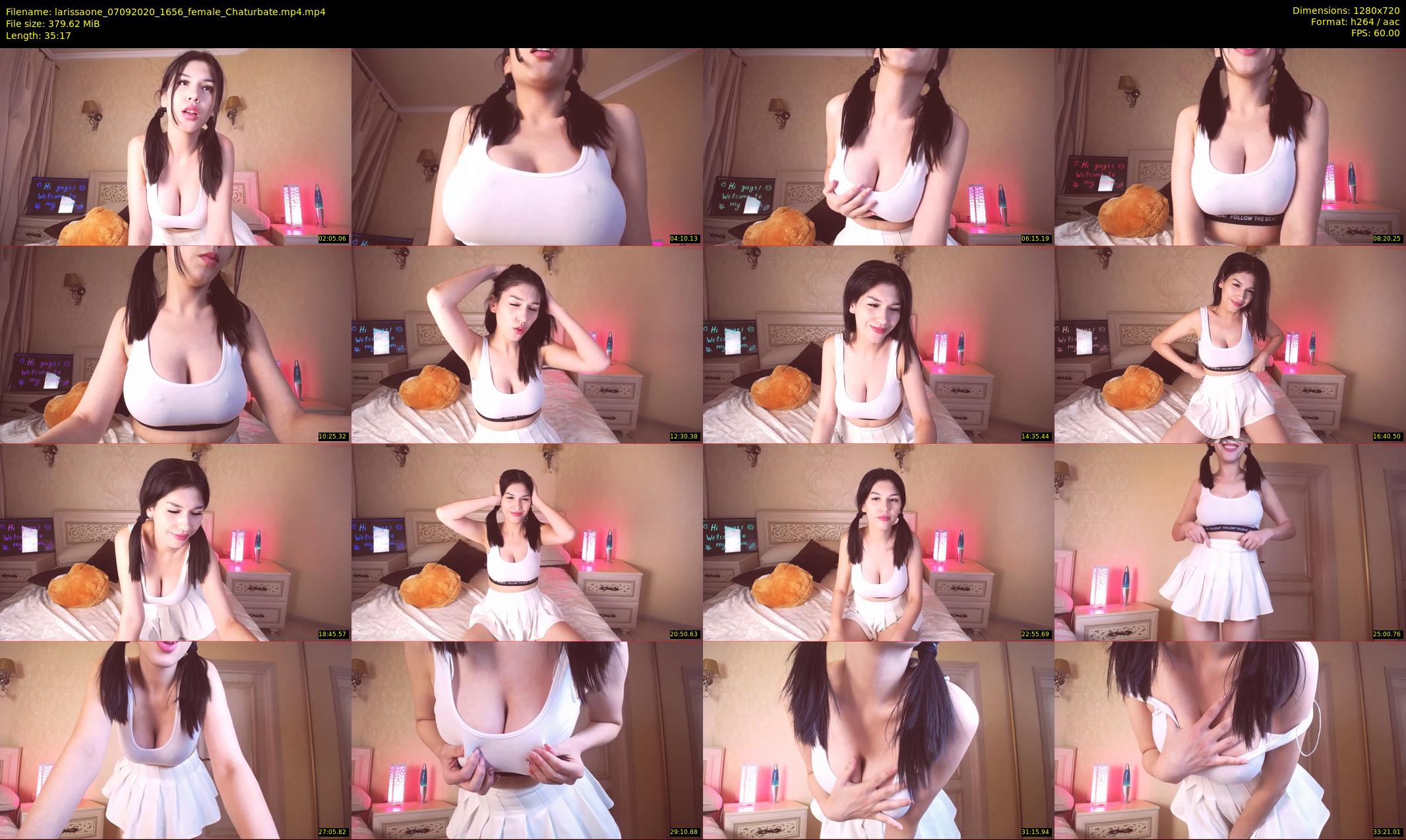 larissaone — 36 minute Chaturbate female cam show recording, 720p, Sep 7, 2020