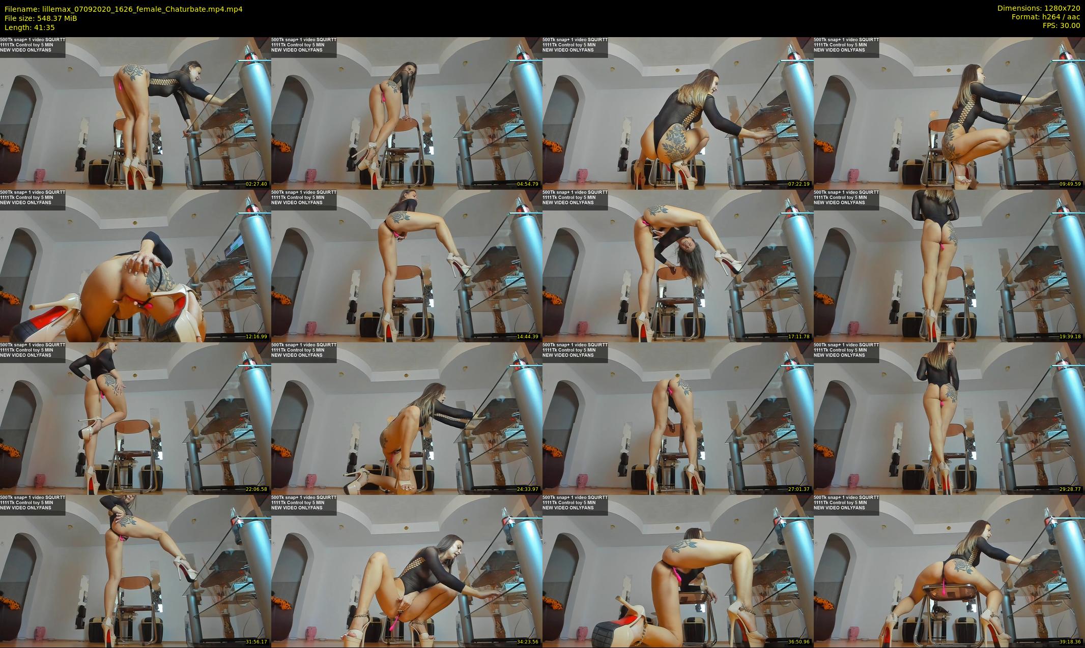 lillemax — 42 minute Chaturbate female cam show recording, 720p, Sep 7, 2020