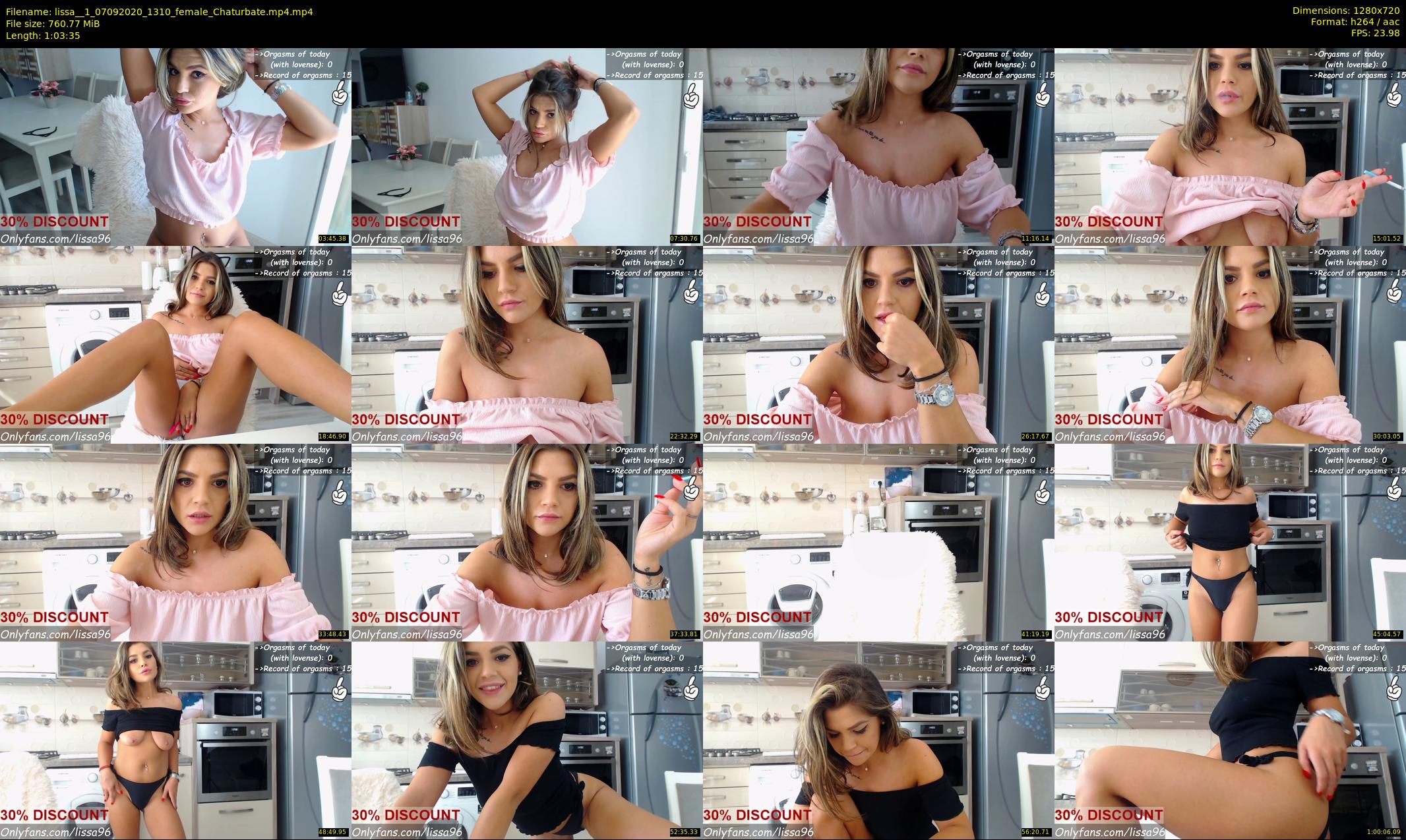 lissa__1 — 64 minute Chaturbate female cam show recording, 720p, Sep 7, 2020