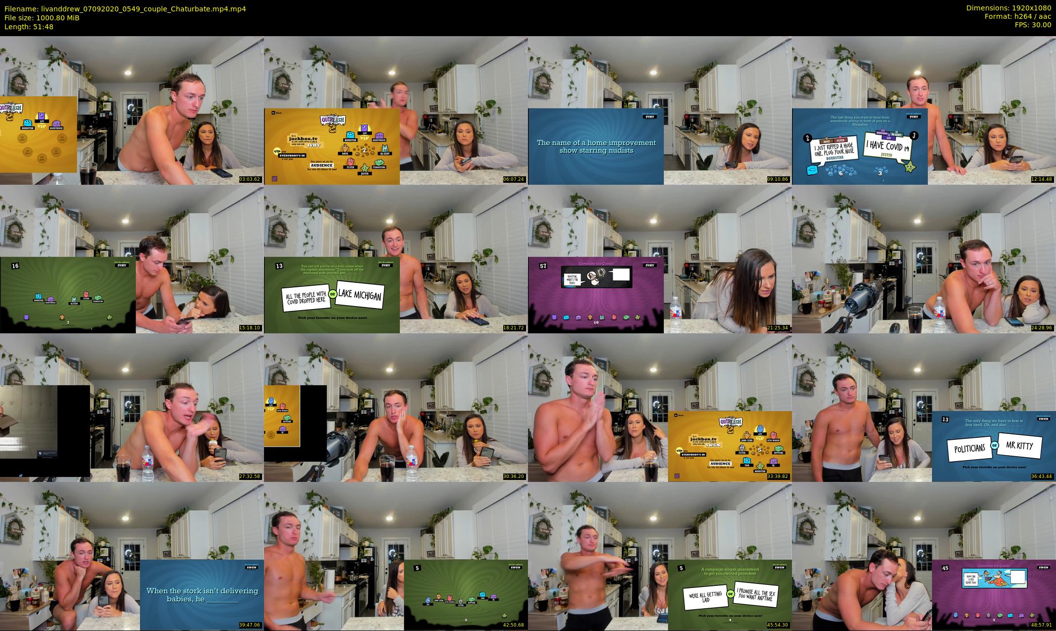 livanddrew — 52 minute Chaturbate couple cam show recording, 1080p, Sep 7, 2020
