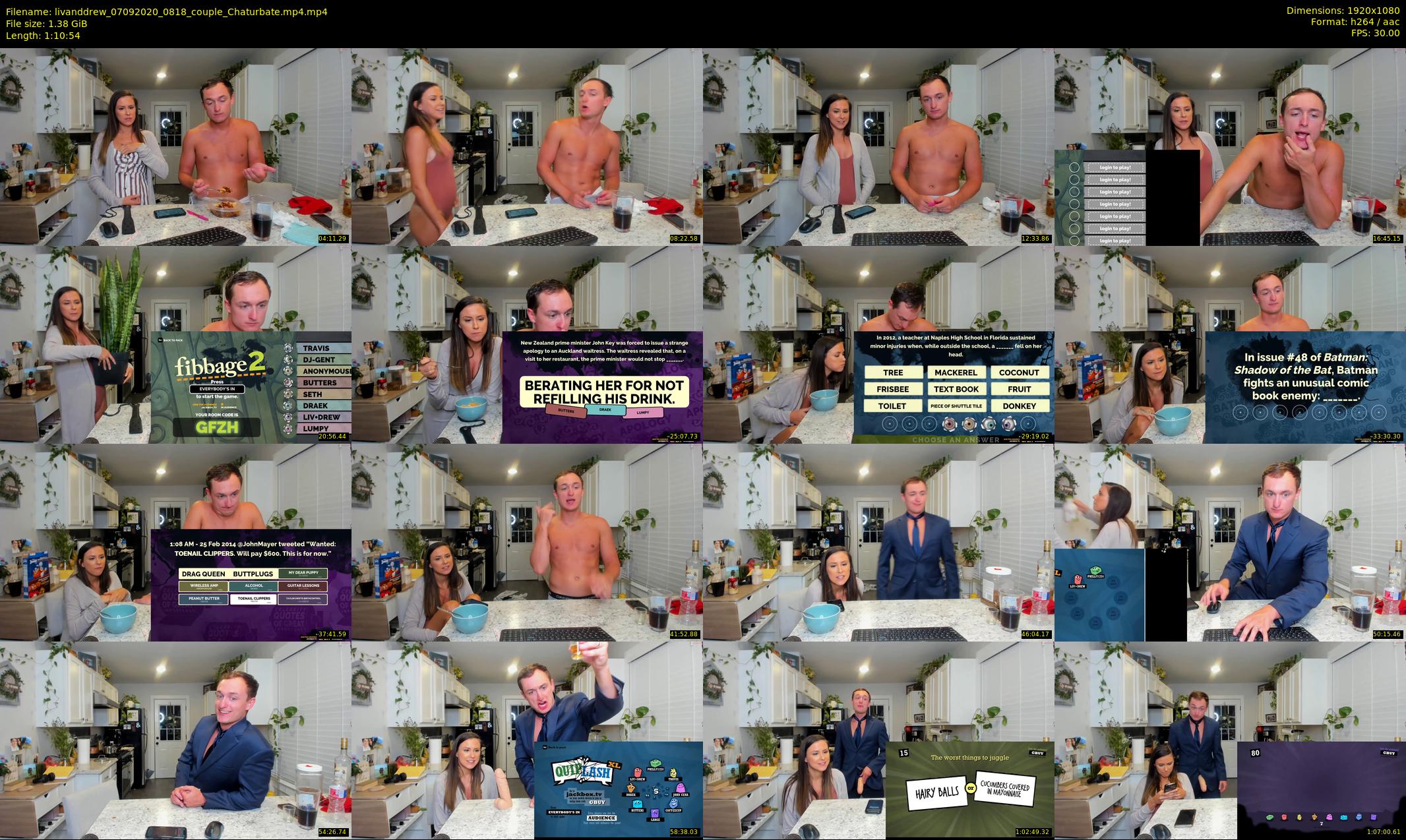 livanddrew — 71 minute Chaturbate couple cam show recording, 1080p, Sep 7, 2020