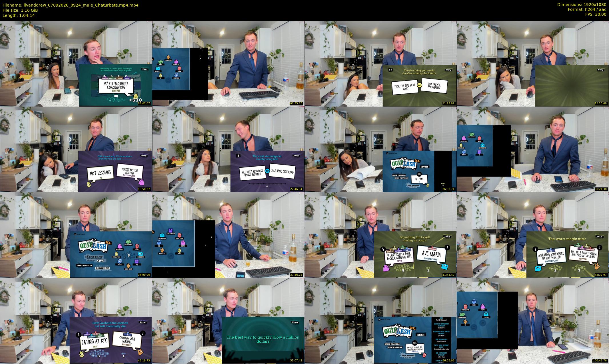 livanddrew — 65 minute Chaturbate couple cam show recording, 1080p, Sep 7, 2020
