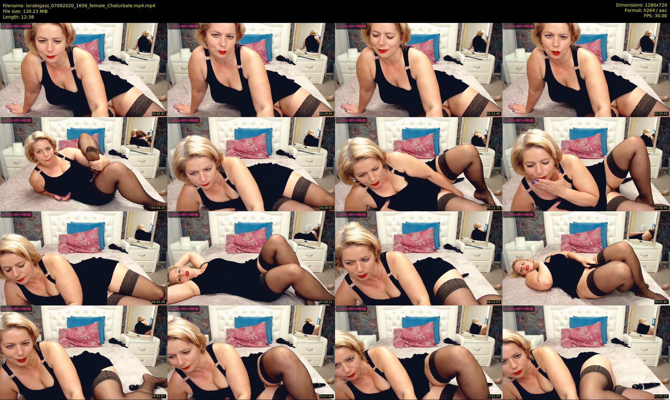 lorabigass — 13 minute Chaturbate female cam show recording, 720p, Sep 7, 2020
