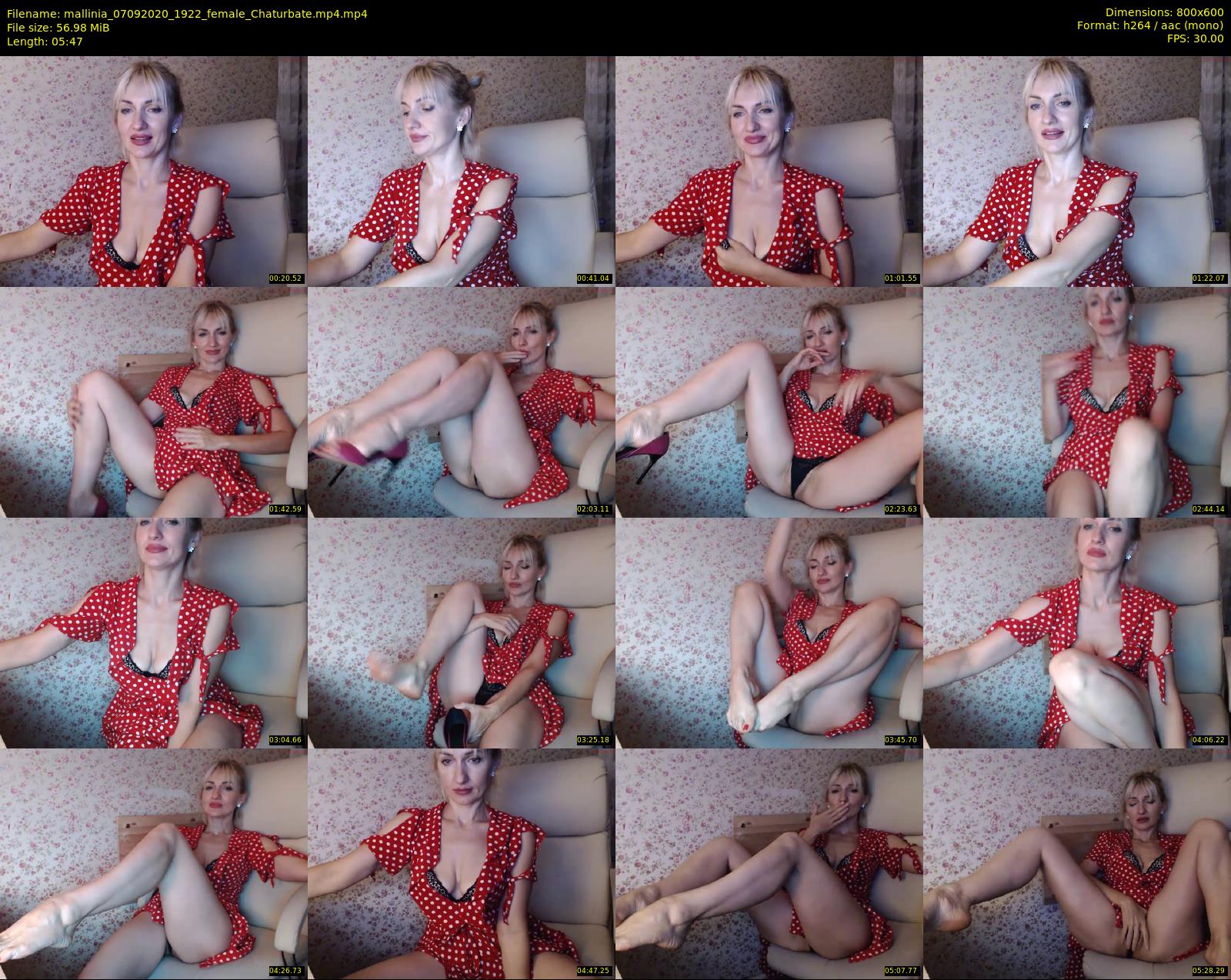mallinia — 6 minute Chaturbate female cam show recording, 480p, Sep 7, 2020
