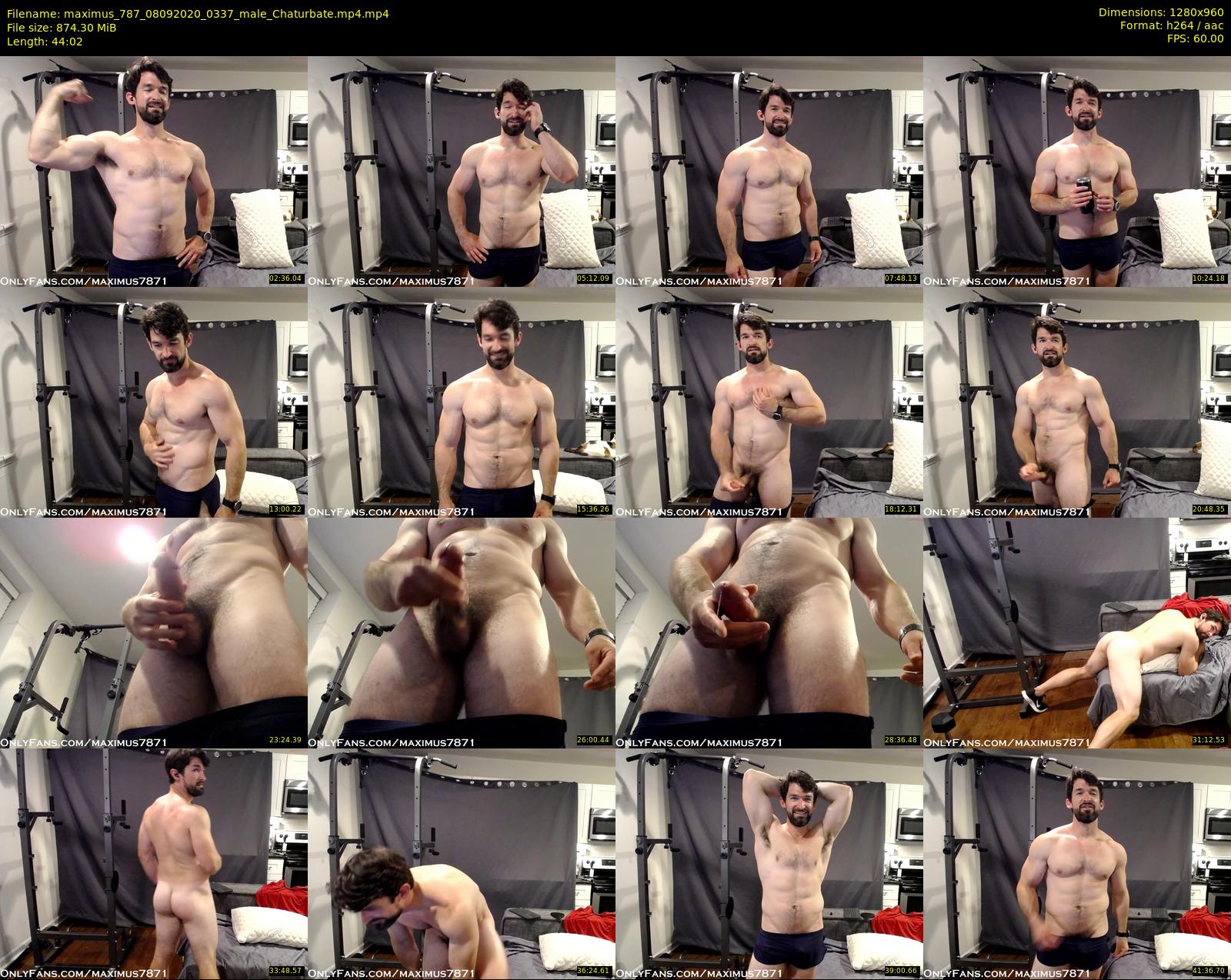 maximus_787 — 45 minute Chaturbate male cam show recording, 720p, Sep 8, 2020