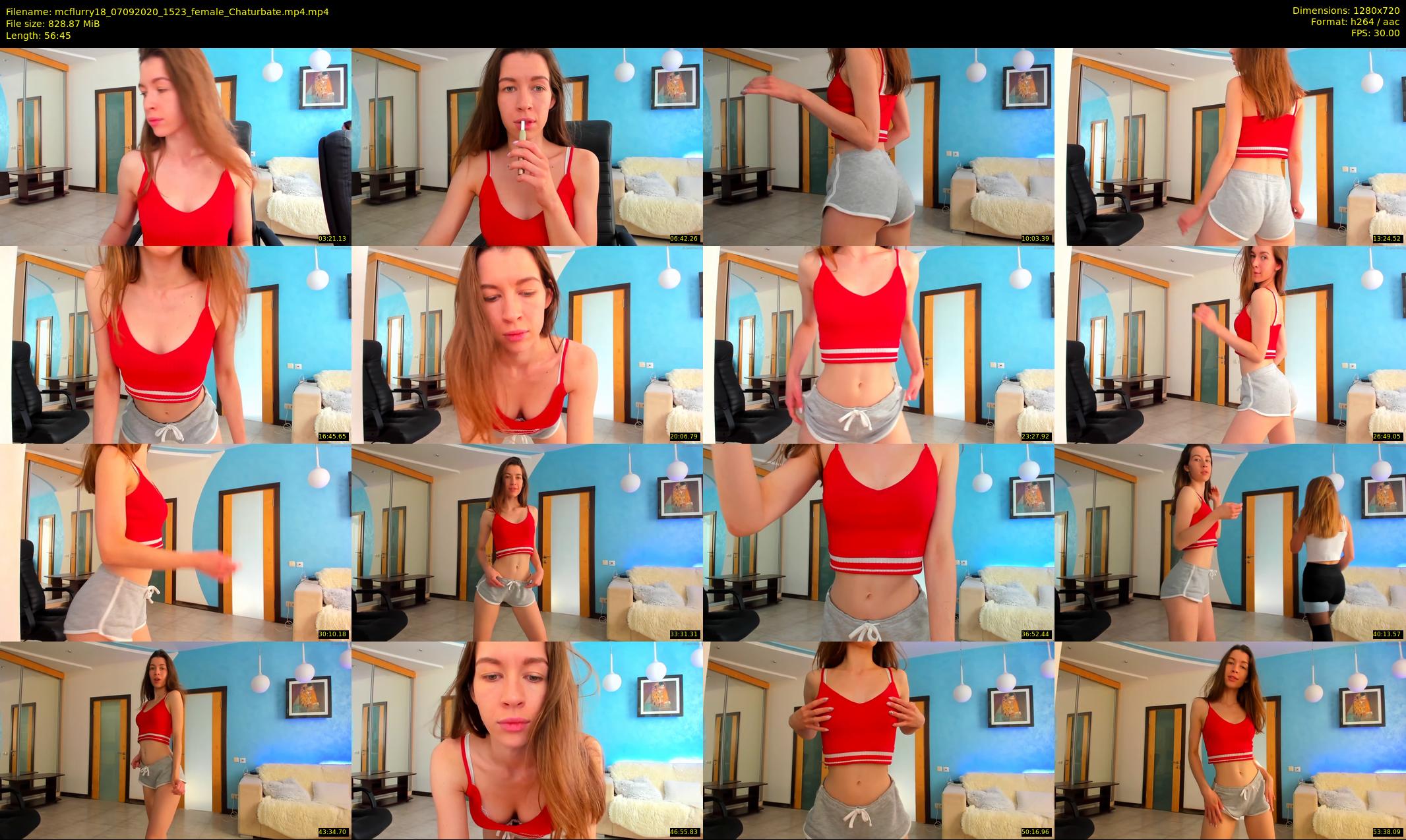 mcflurry18 — 57 minute Chaturbate female cam show recording, 720p, Sep 7, 2020