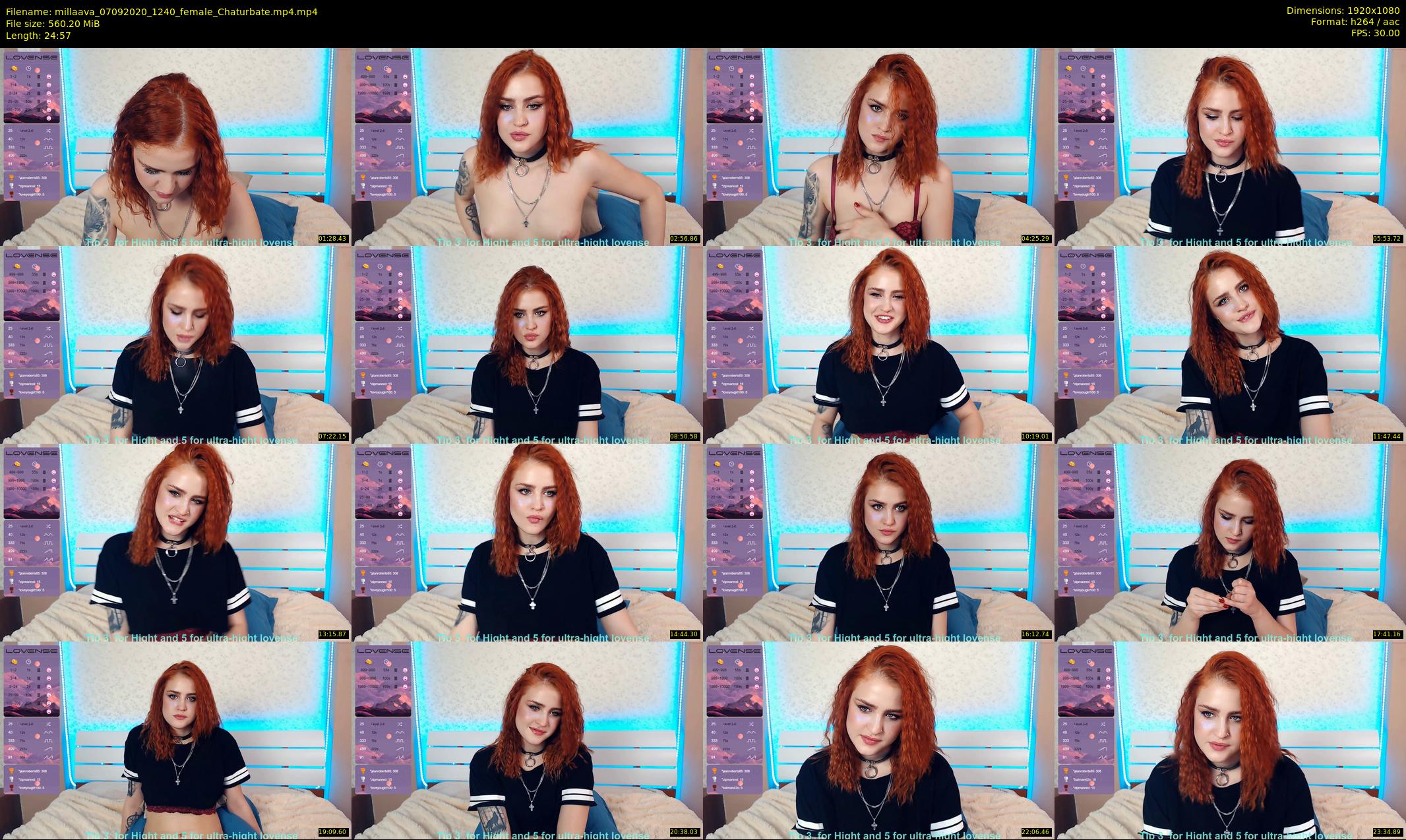 millaava — 25 minute Chaturbate female cam show recording, 1080p, Sep 7, 2020