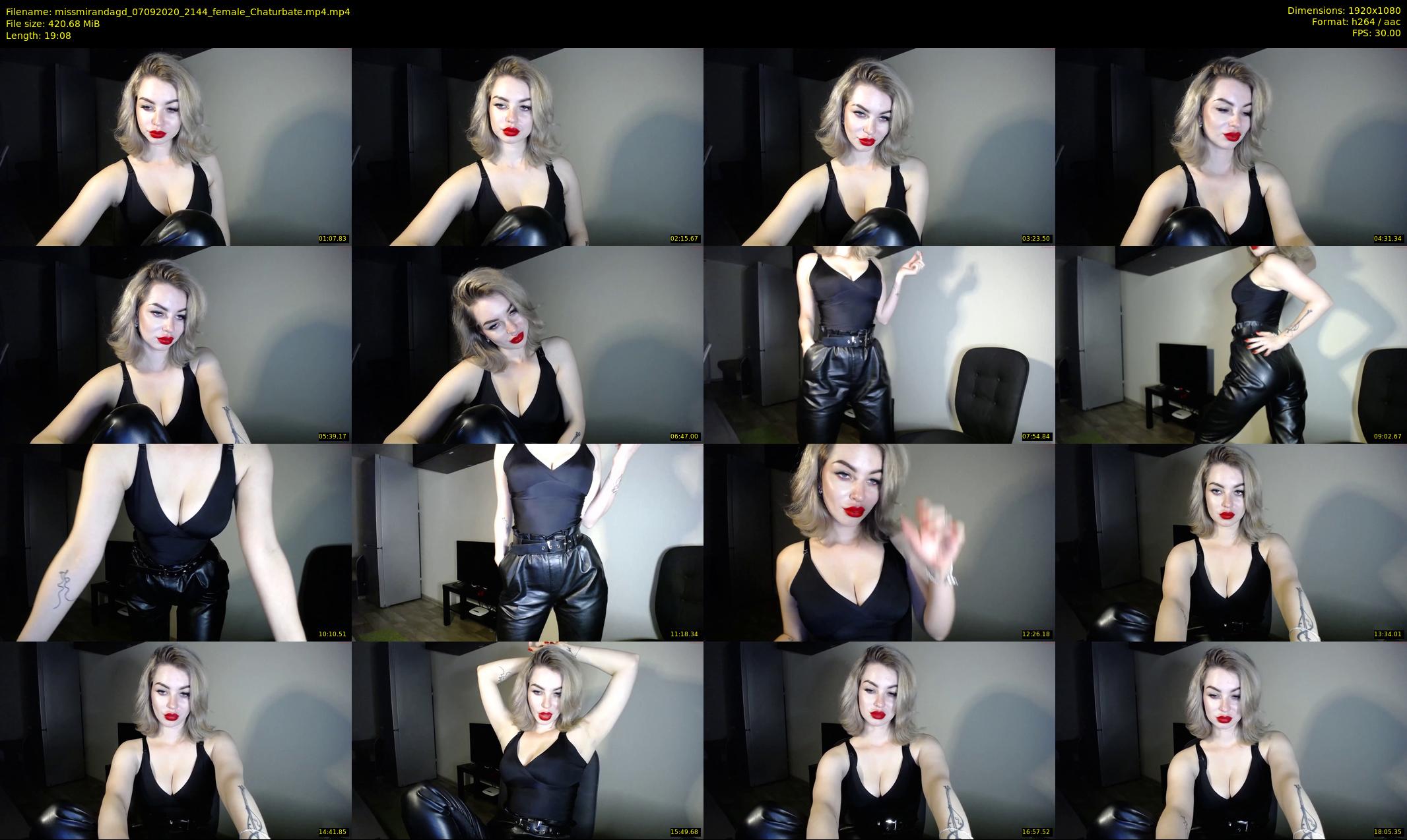 missmirandagd — 20 minute Chaturbate female cam show recording, 1080p, Sep 7, 2020