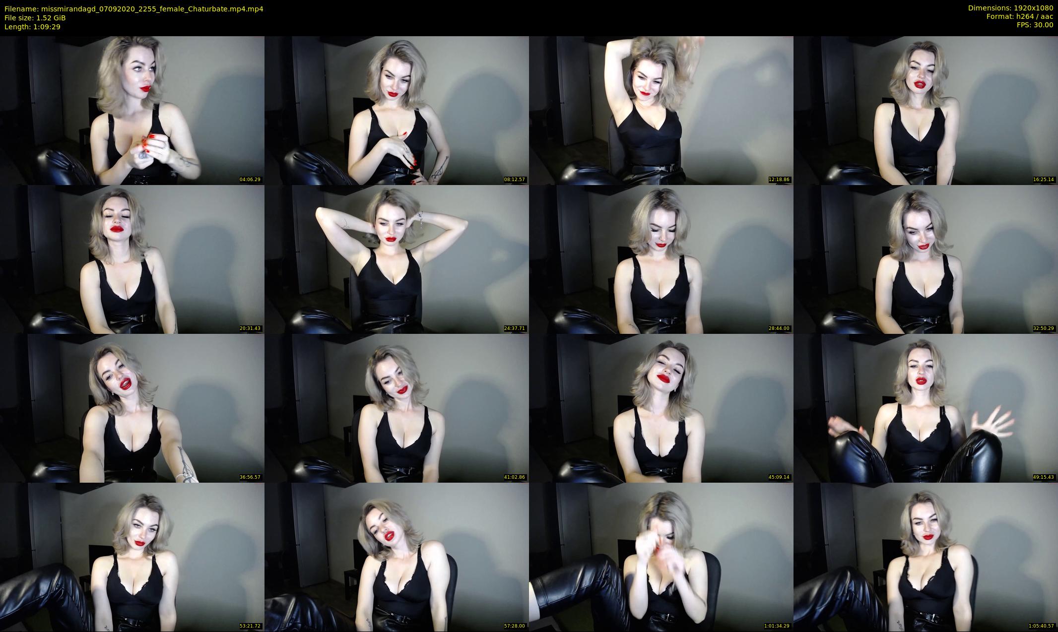 missmirandagd — 70 minute Chaturbate female cam show recording, 1080p, Sep 7, 2020