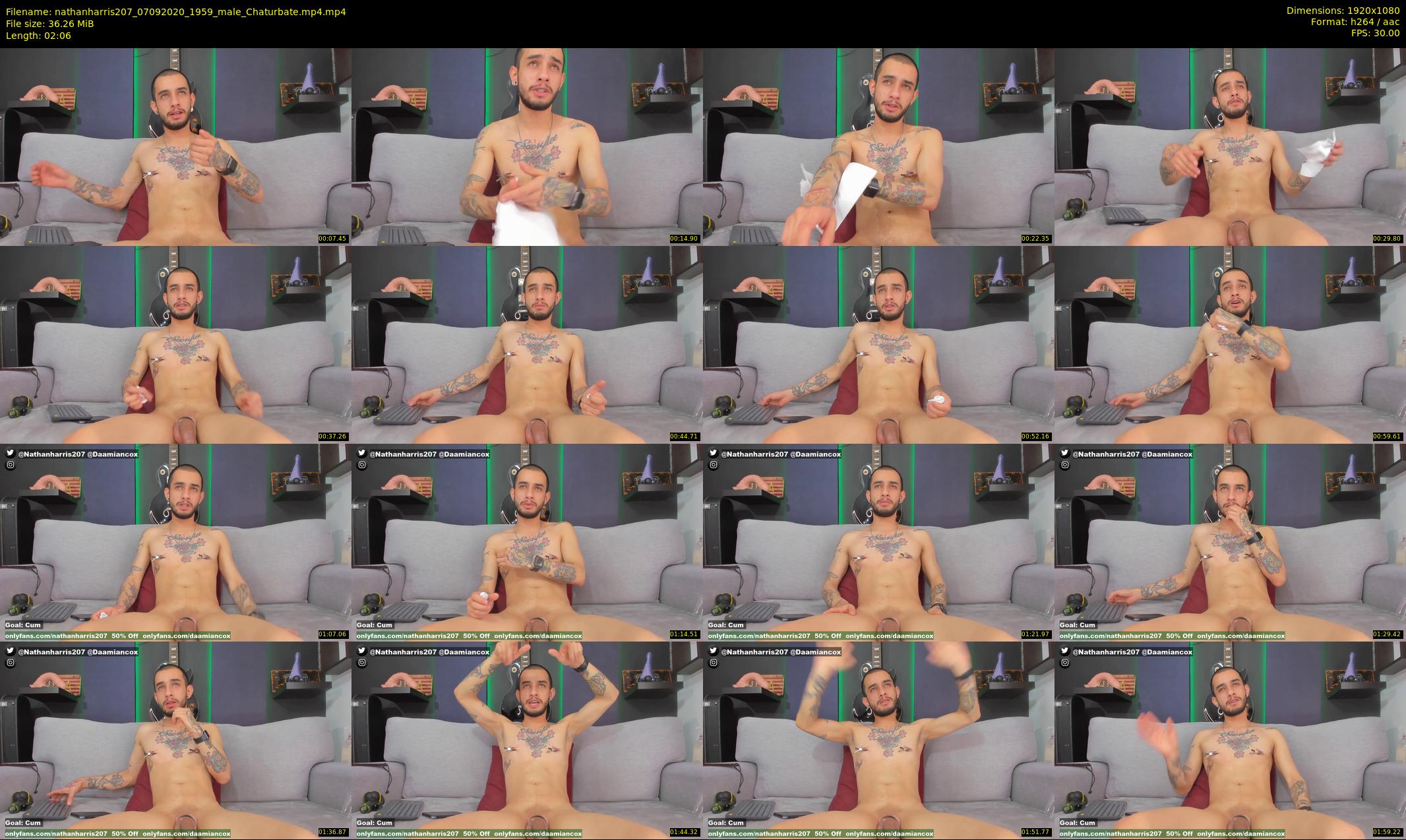 nathanharris207 — 3 minute Chaturbate male cam show recording, 1080p, Sep 7, 2020