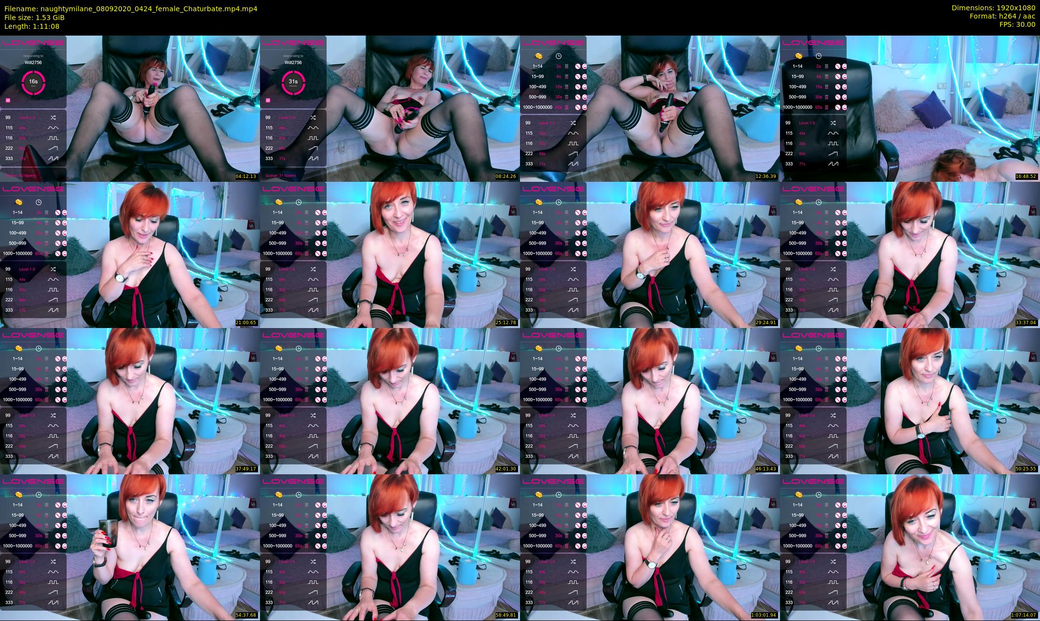 naughtymilane — 72 minute Chaturbate female cam show recording, 1080p, Sep 8, 2020