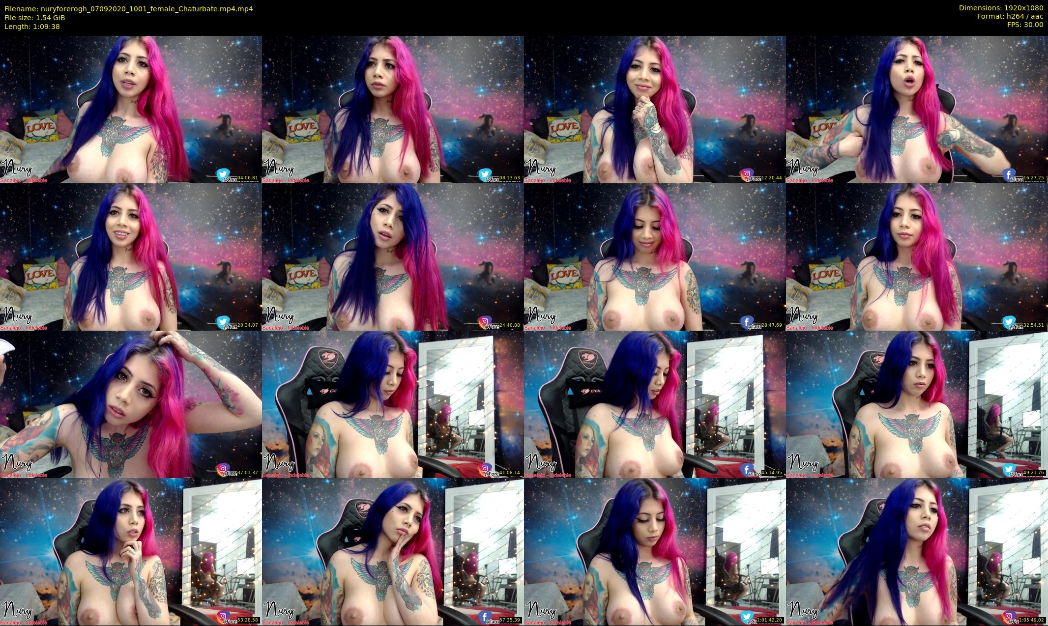 nuryforerogh — 70 minute Chaturbate female cam show recording, 1080p, Sep 7, 2020