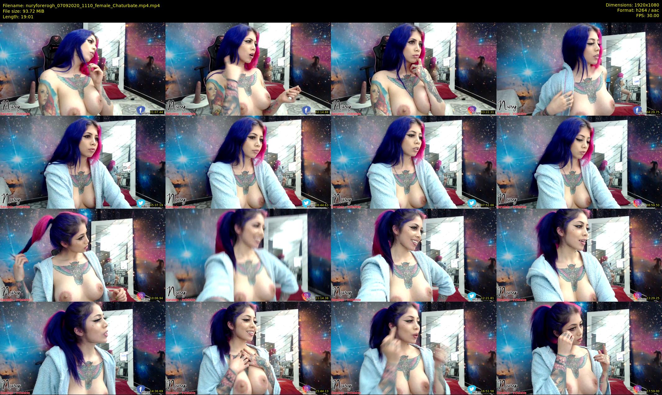 nuryforerogh — 20 minute Chaturbate female cam show recording, 1080p, Sep 7, 2020