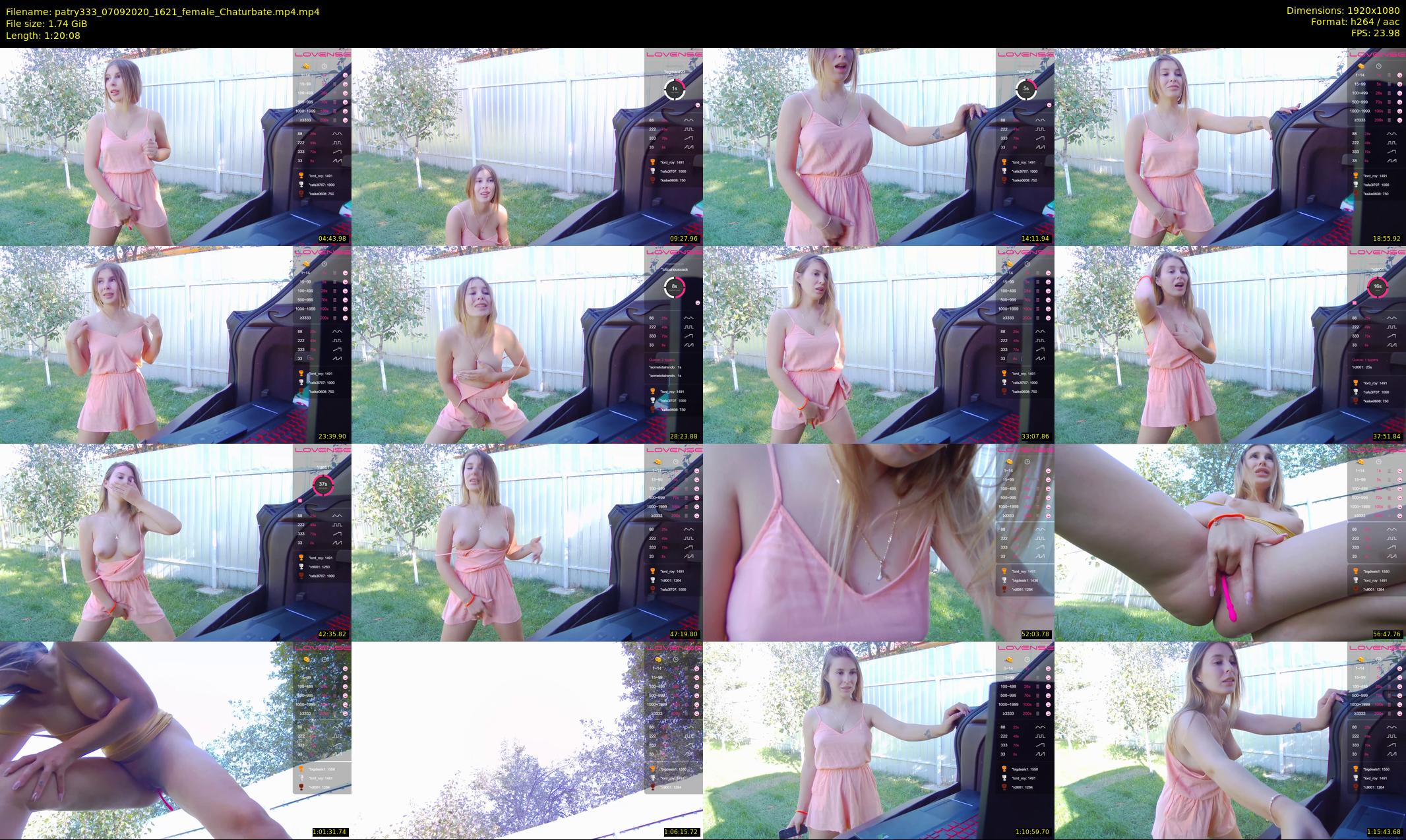 patry333 — 81 minute Chaturbate female cam show recording, 1080p, Sep 7, 2020