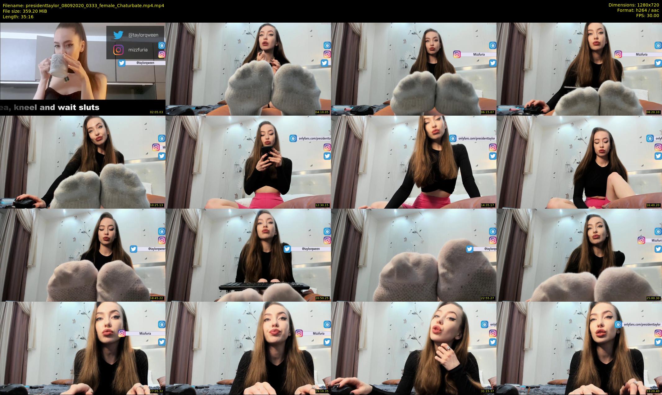 presidenttaylor — 36 minute Chaturbate female cam show recording, 720p, Sep 8, 2020