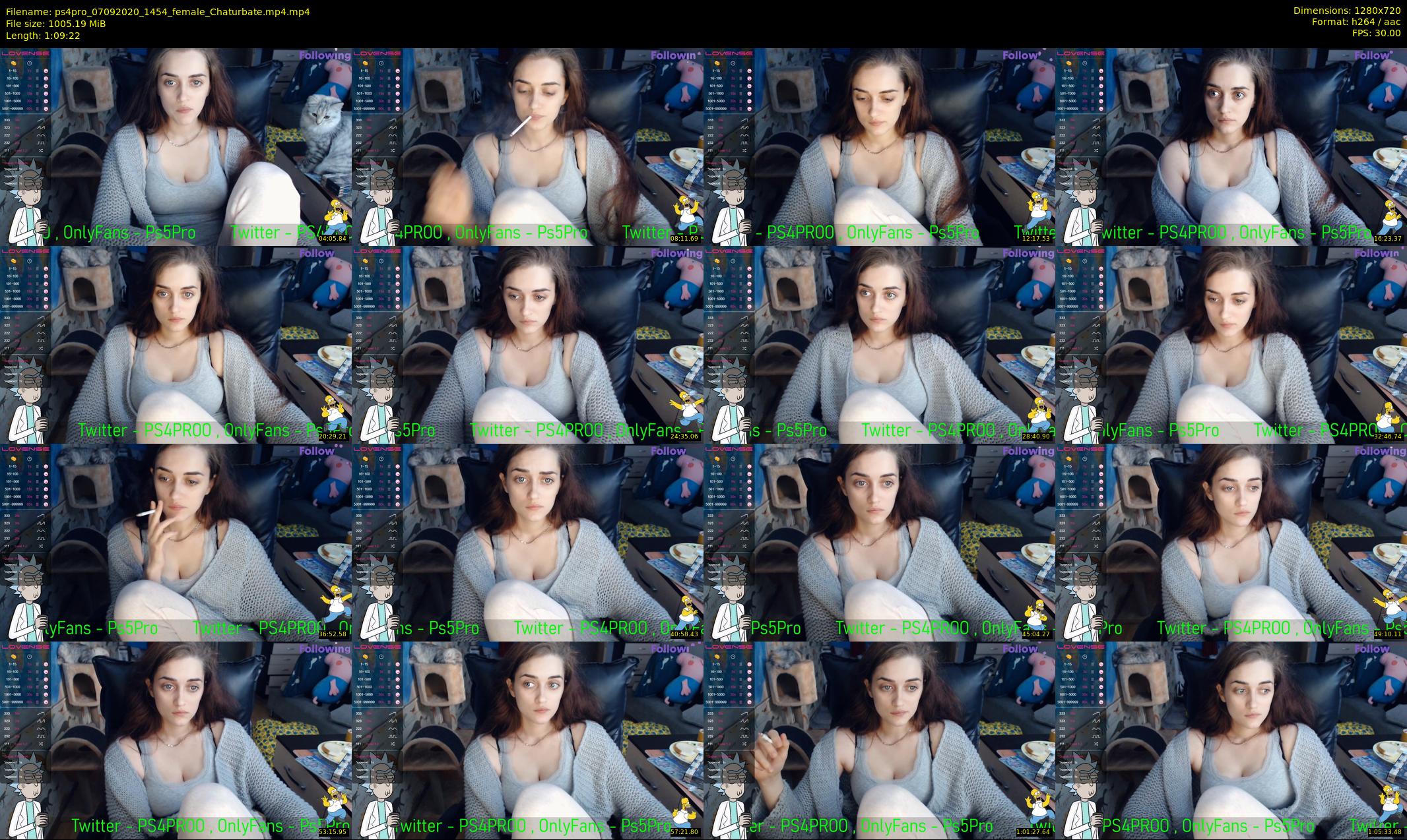 ps4pro — 70 minute Chaturbate female cam show recording, 720p, Sep 7, 2020