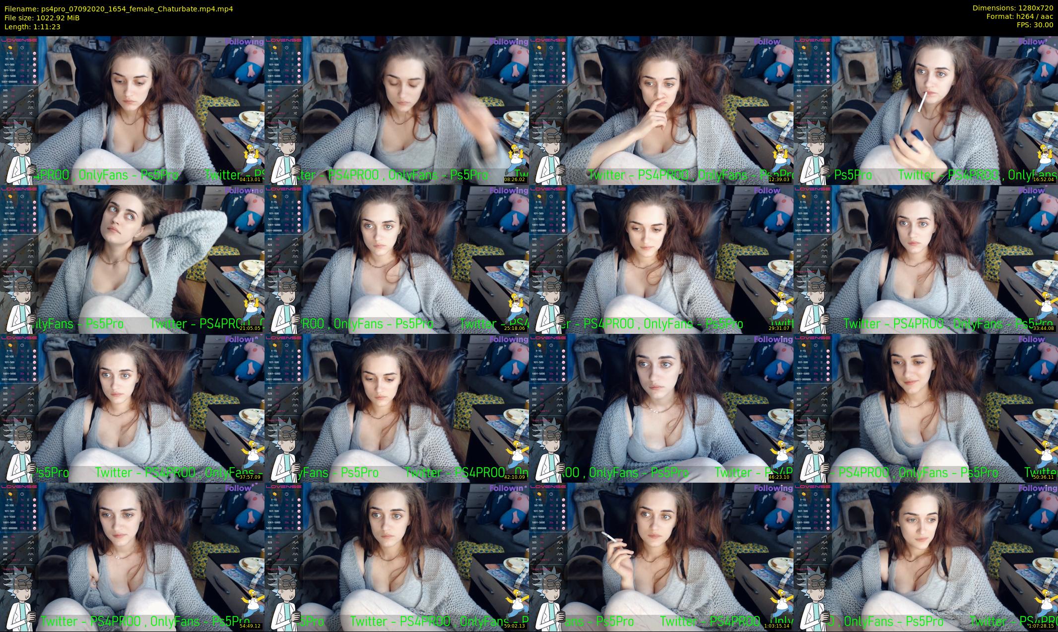 ps4pro — 72 minute Chaturbate female cam show recording, 720p, Sep 7, 2020