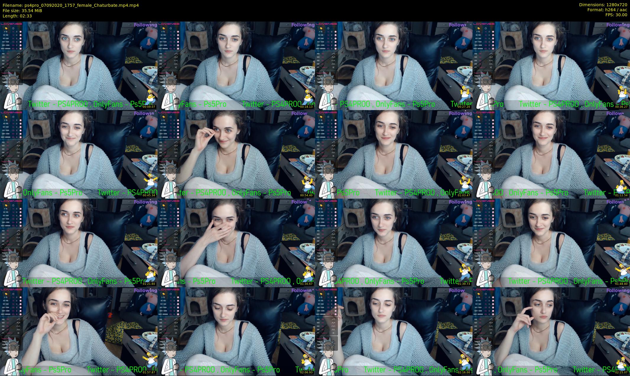 ps4pro — 3 minute Chaturbate female cam show recording, 720p, Sep 7, 2020