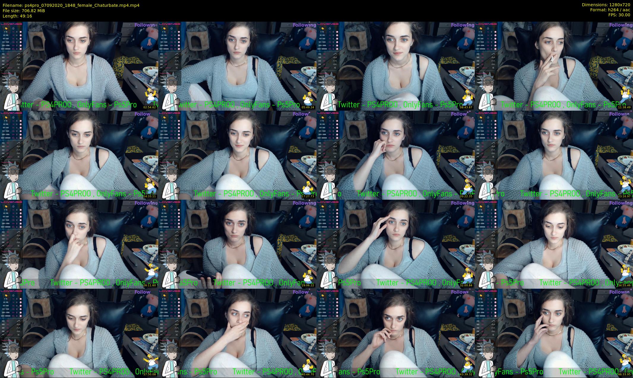 ps4pro — 50 minute Chaturbate female cam show recording, 720p, Sep 7, 2020