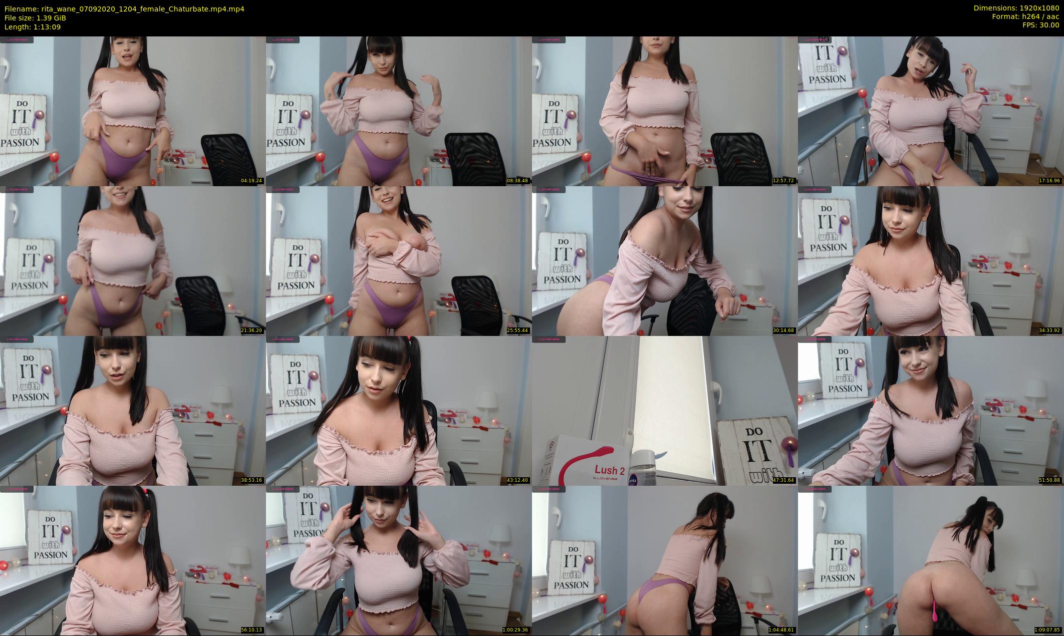 rita_wane — 74 minute Chaturbate female cam show recording, 1080p, Sep 7, 2020