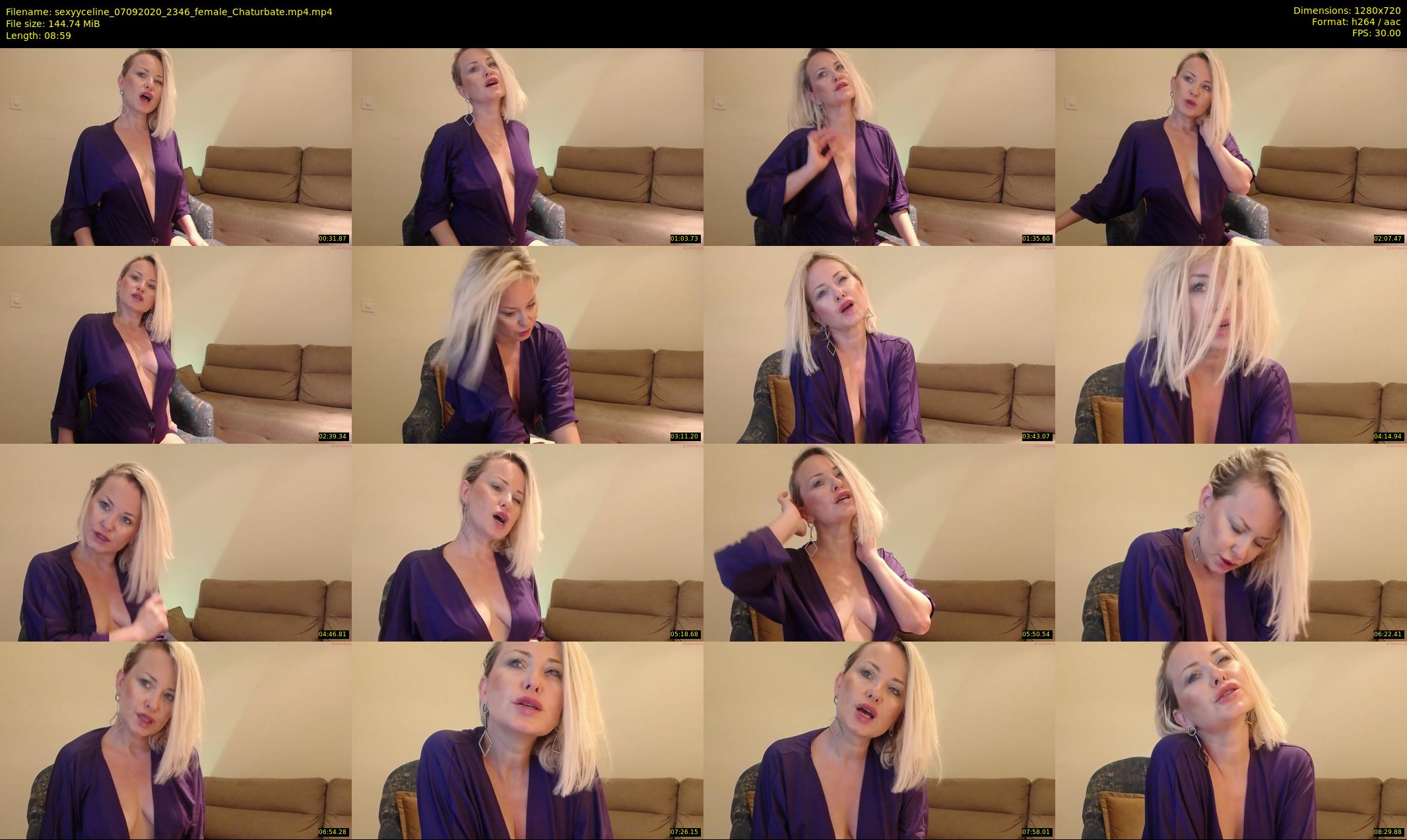 sexyyceline — 9 minute Chaturbate female cam show recording, 720p, Sep 7, 2020