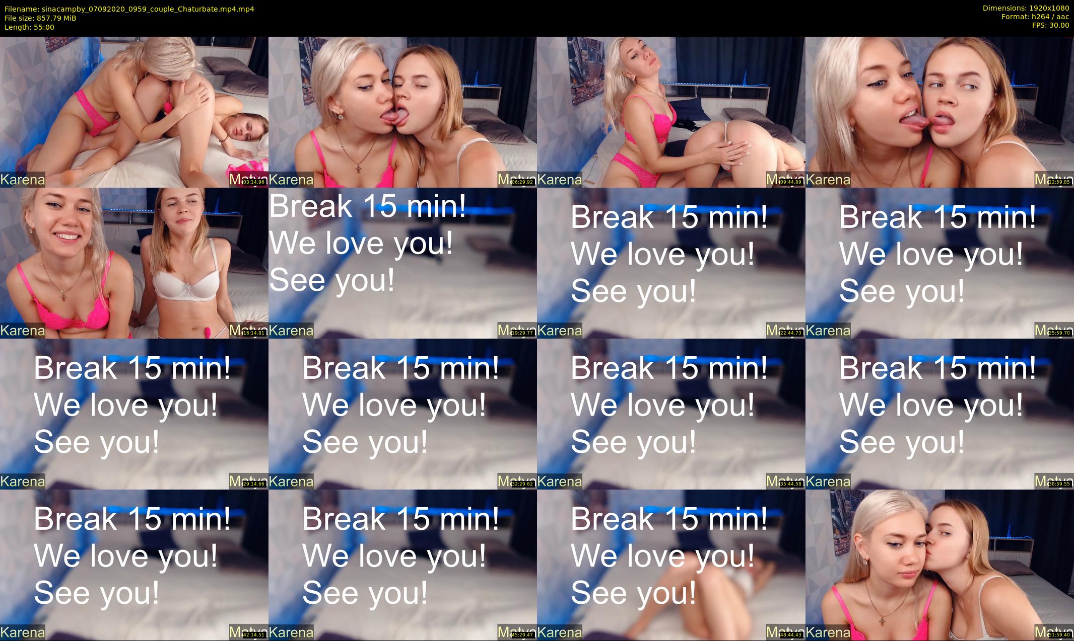 sinacampby — 55 minute Chaturbate couple cam show recording, 1080p, Sep 7, 2020