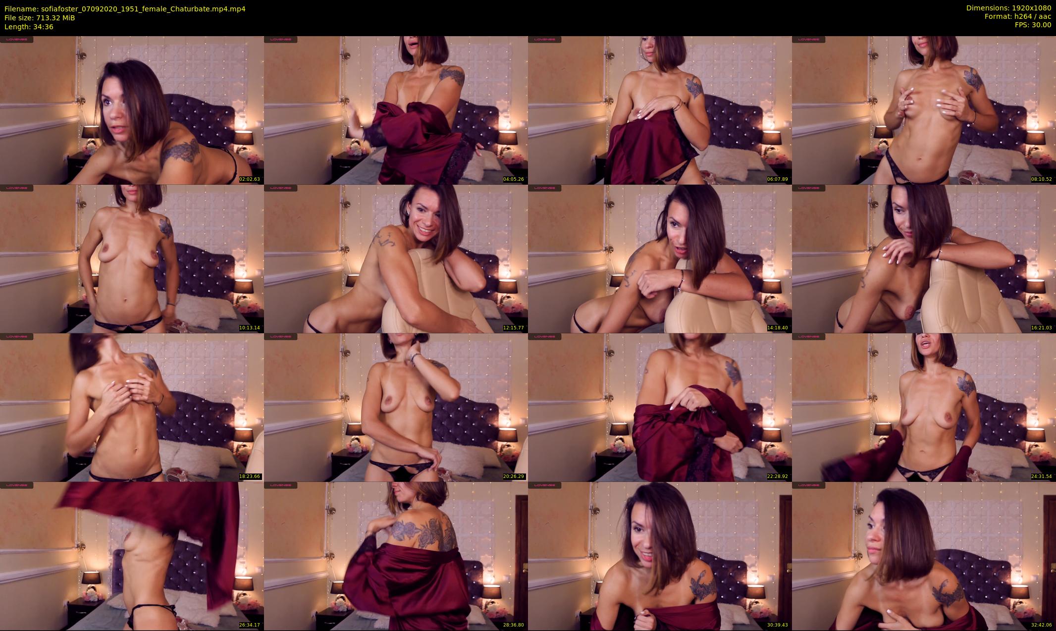 sofiafoster — 35 minute Chaturbate female cam show recording, 1080p, Sep 7, 2020