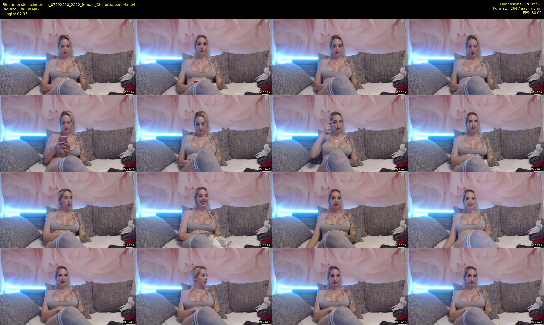 stellacinderella — 8 minute Chaturbate female cam show recording, 720p, Sep 7, 2020