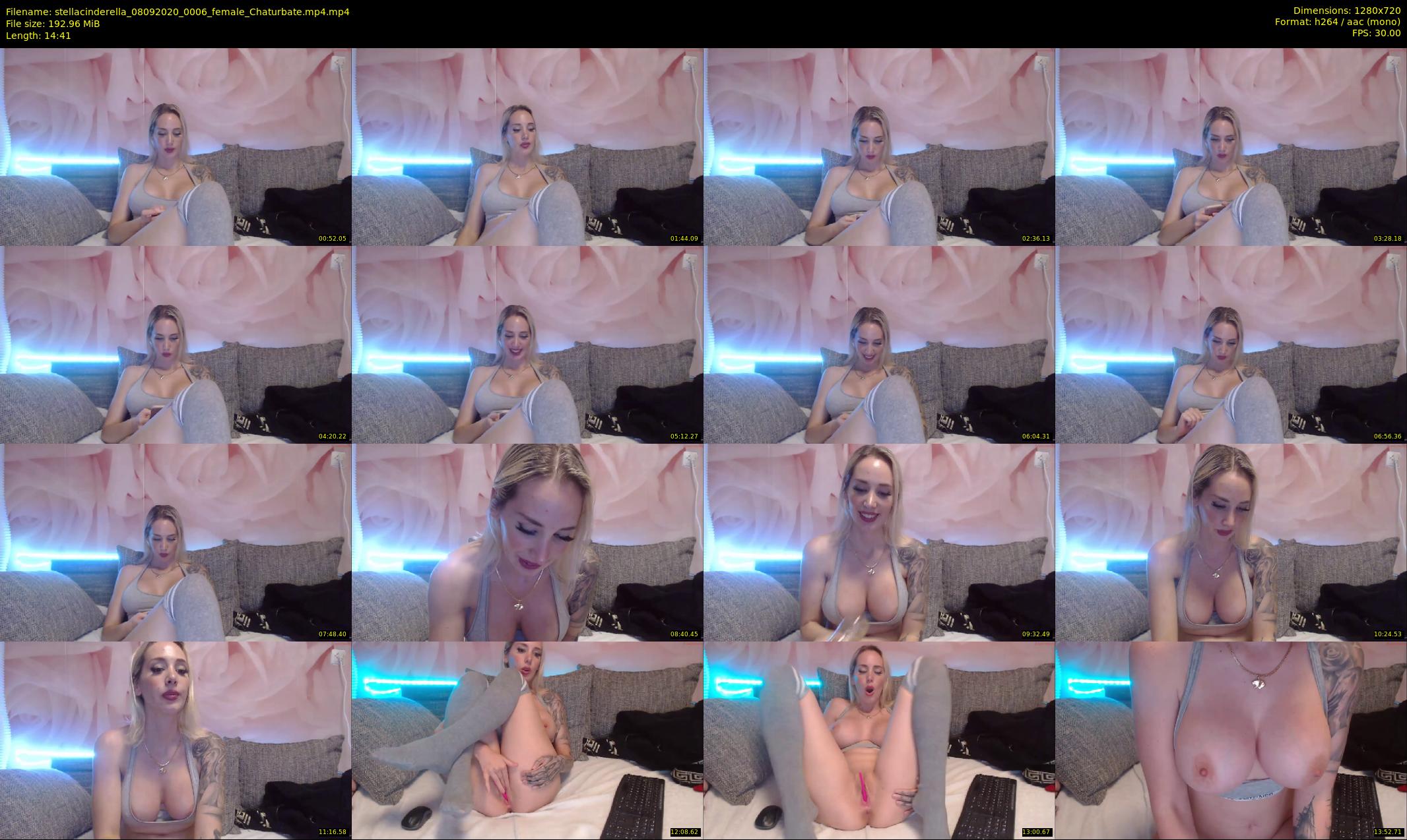 stellacinderella — 15 minute Chaturbate female cam show recording, 720p, Sep 8, 2020