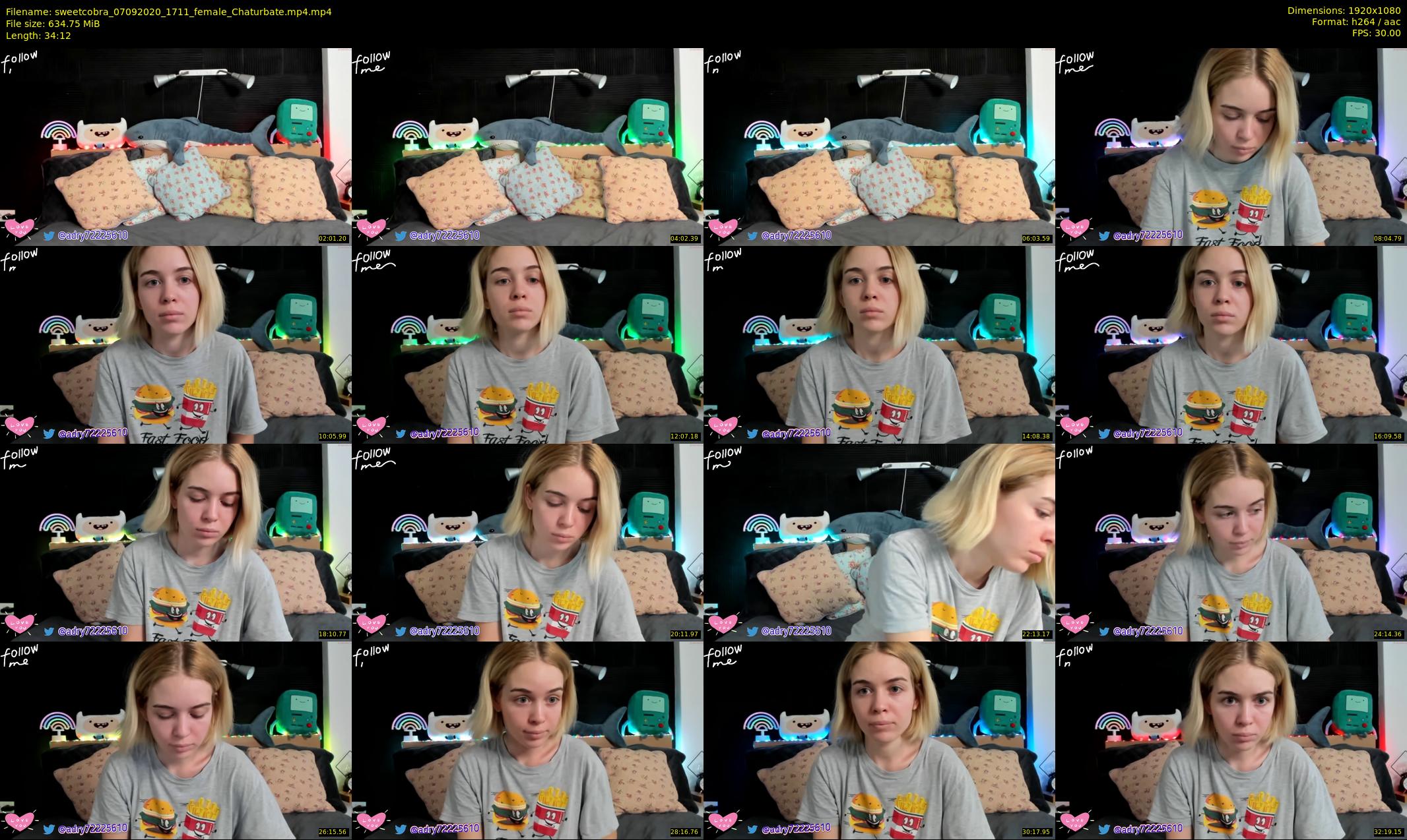 sweetcobra — 35 minute Chaturbate female cam show recording, 1080p, Sep 7, 2020