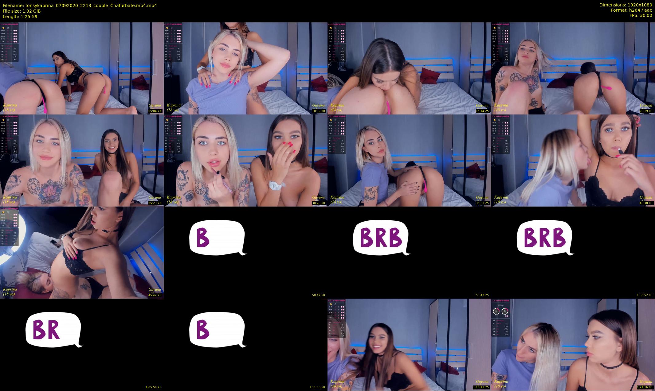 tonsykaprina — 86 minute Chaturbate couple cam show recording, 1080p, Sep 7, 2020