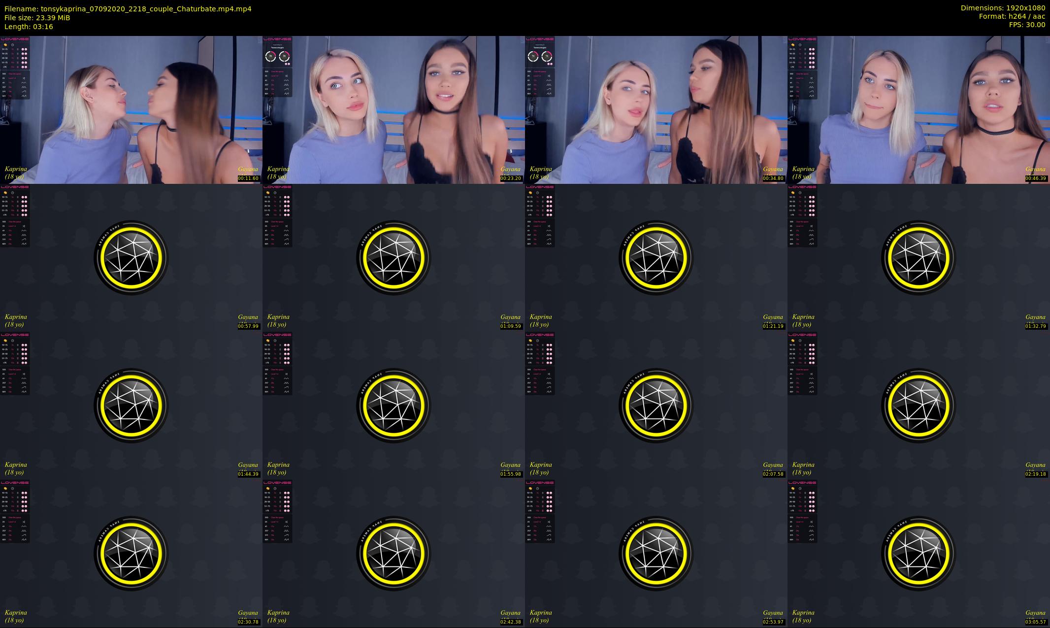 tonsykaprina — 4 minute Chaturbate couple cam show recording, 1080p, Sep 7, 2020