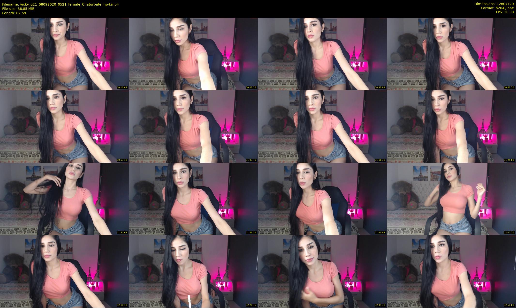 vicky_g21 — 3 minute Chaturbate female cam show recording, 720p, Sep 8, 2020