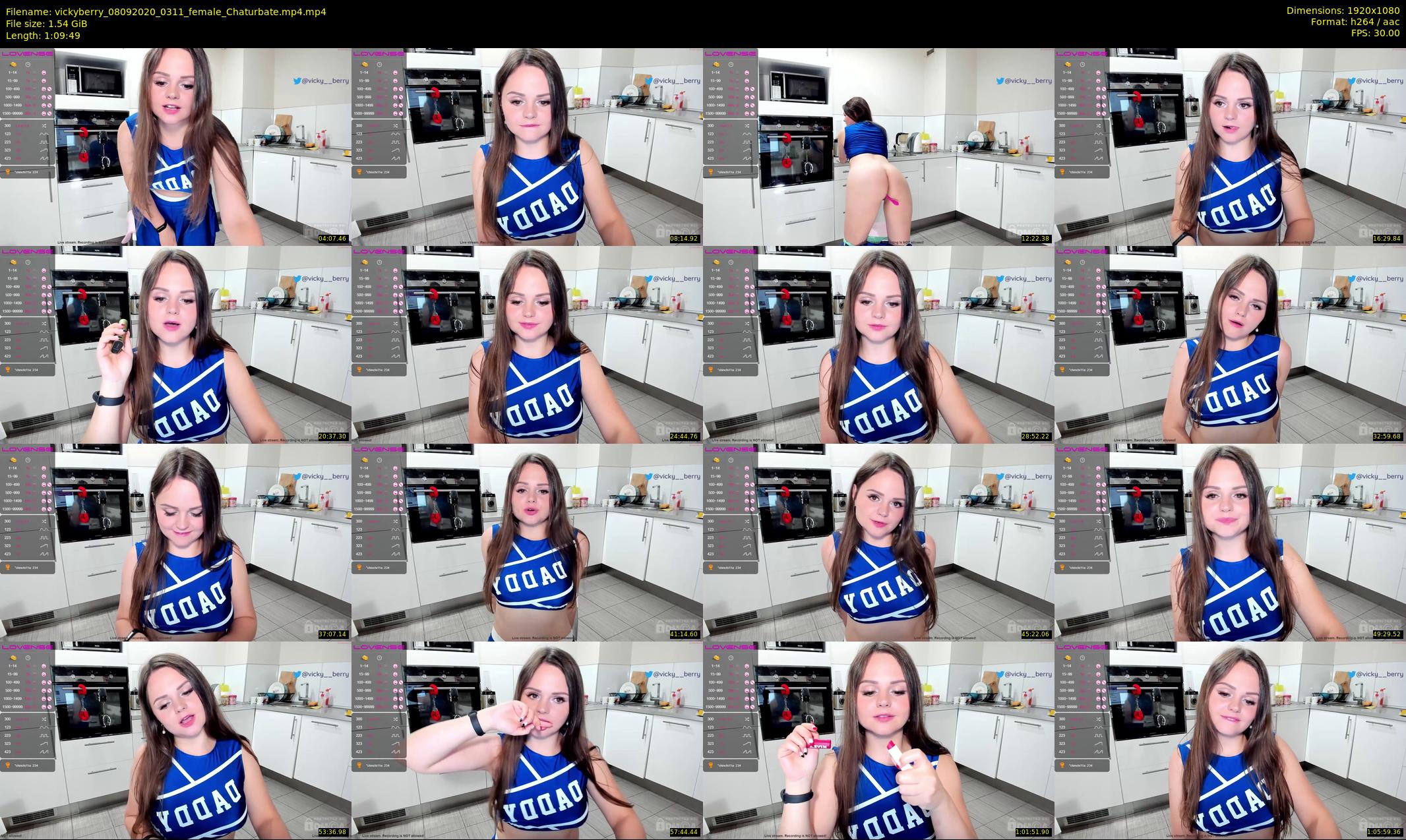 vickyberry — 70 minute Chaturbate female cam show recording, 1080p, Sep 8, 2020