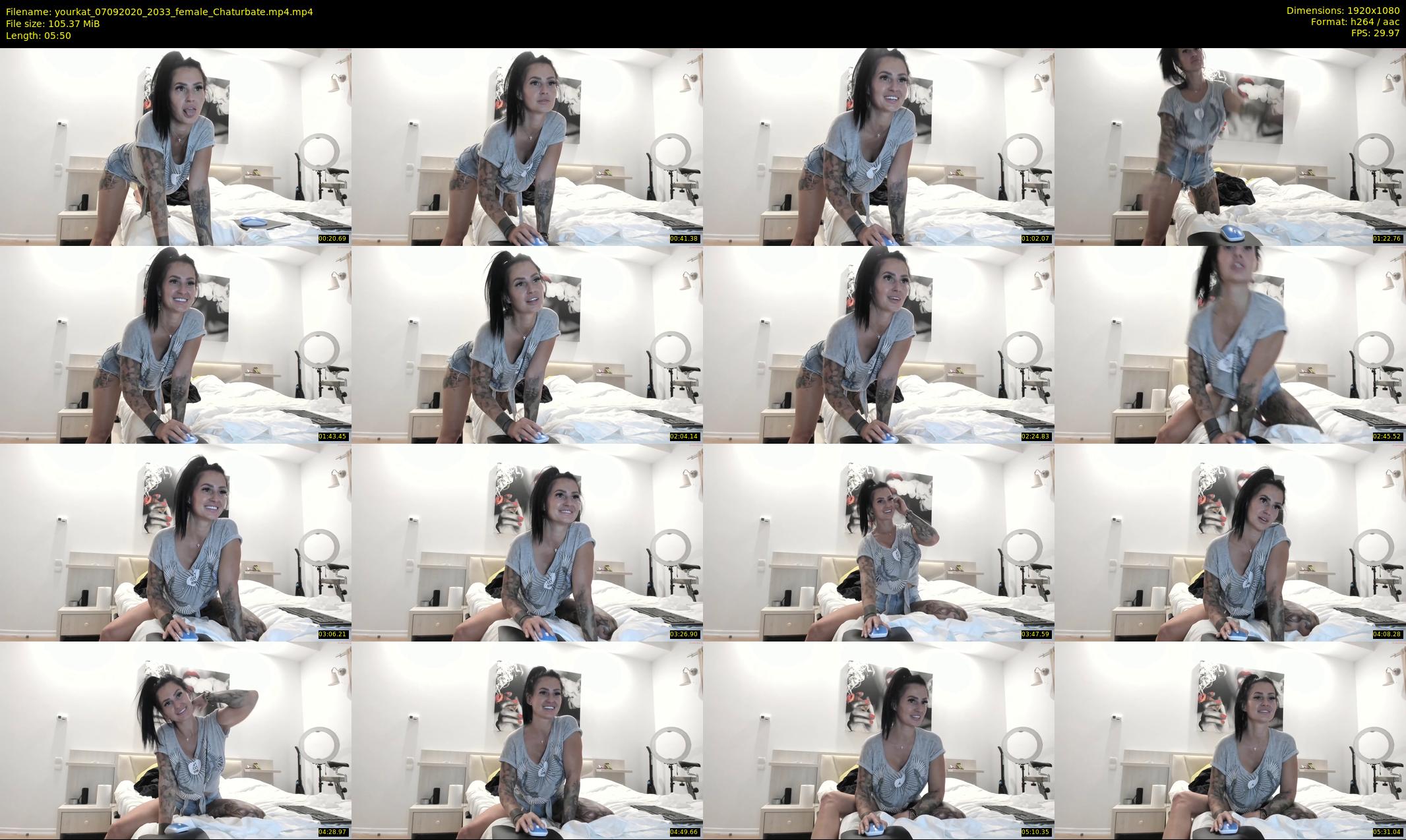 yourkat — 6 minute Chaturbate female cam show recording, 1080p, Sep 7, 2020