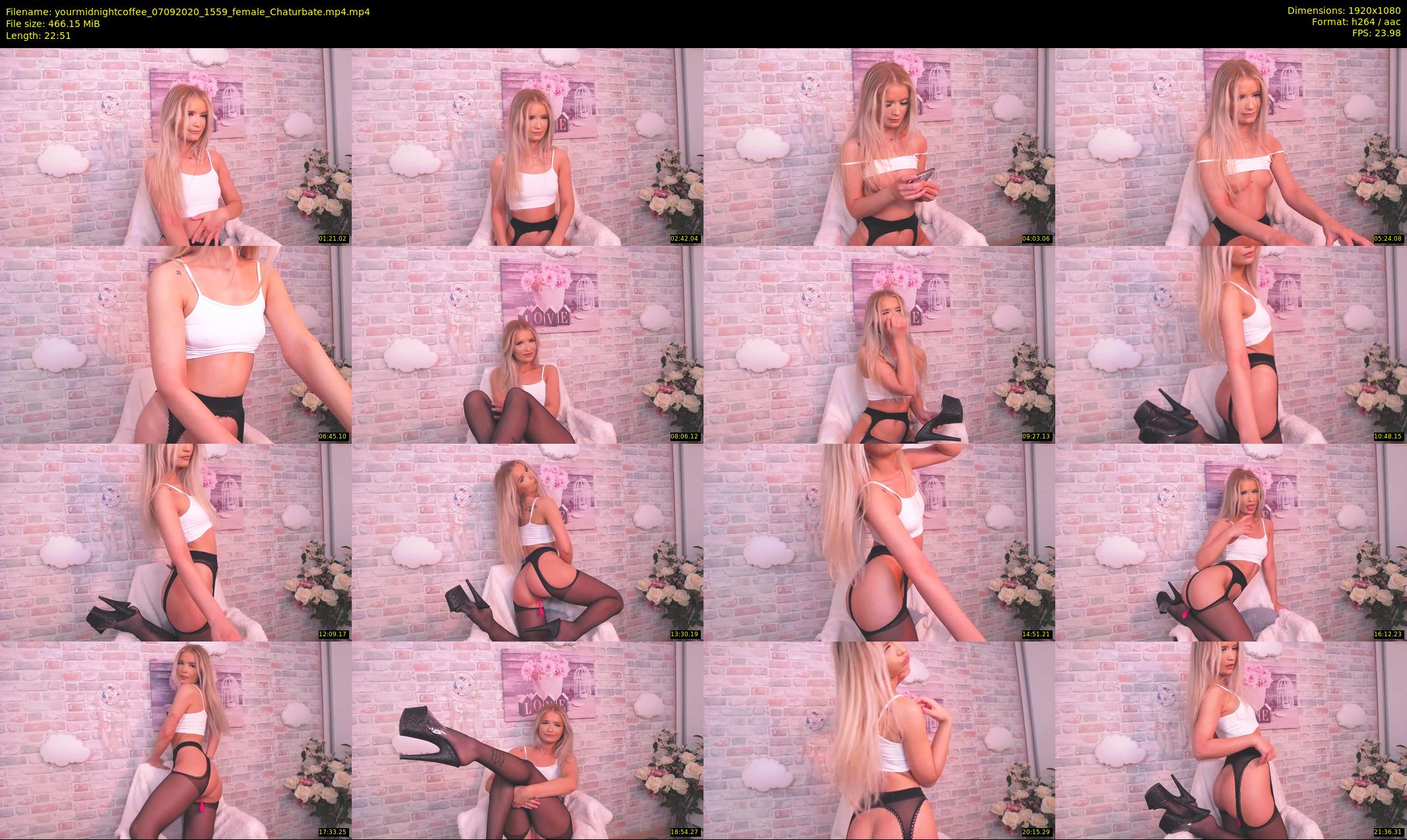 yourmidnightcoffee — 23 minute Chaturbate female cam show recording, 1080p, Sep 7, 2020