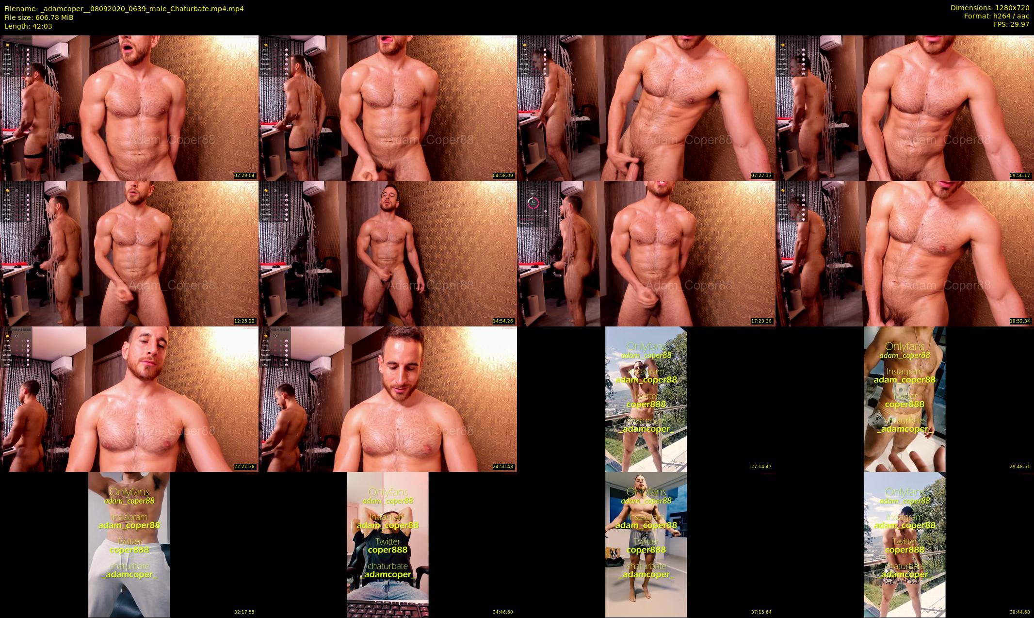 _adamcoper_ — 43 minute Chaturbate male cam show recording, 720p, Sep 8, 2020
