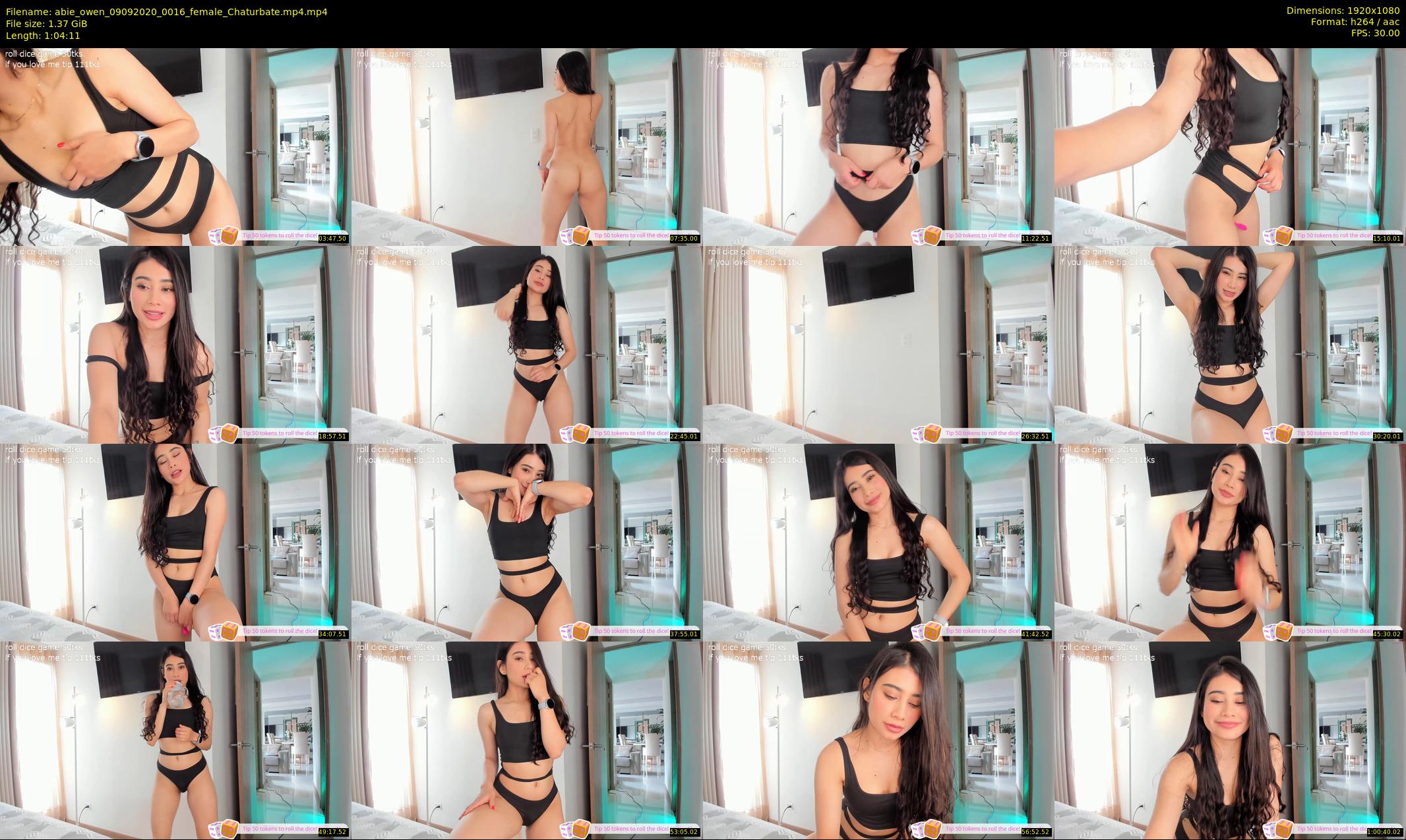 abie_owen — 65 minute Chaturbate female cam show recording, 1080p, Sep 9, 2020